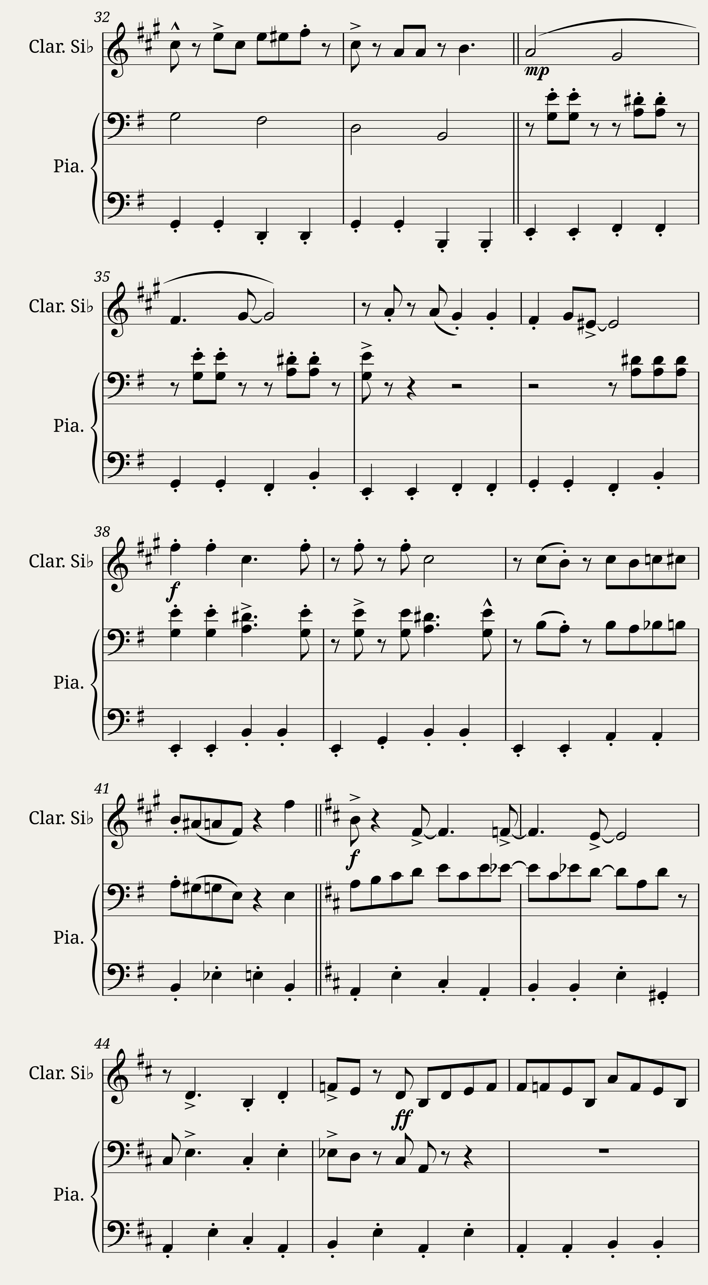 Sing Sing Sing - Piano + clarinet — 3/7