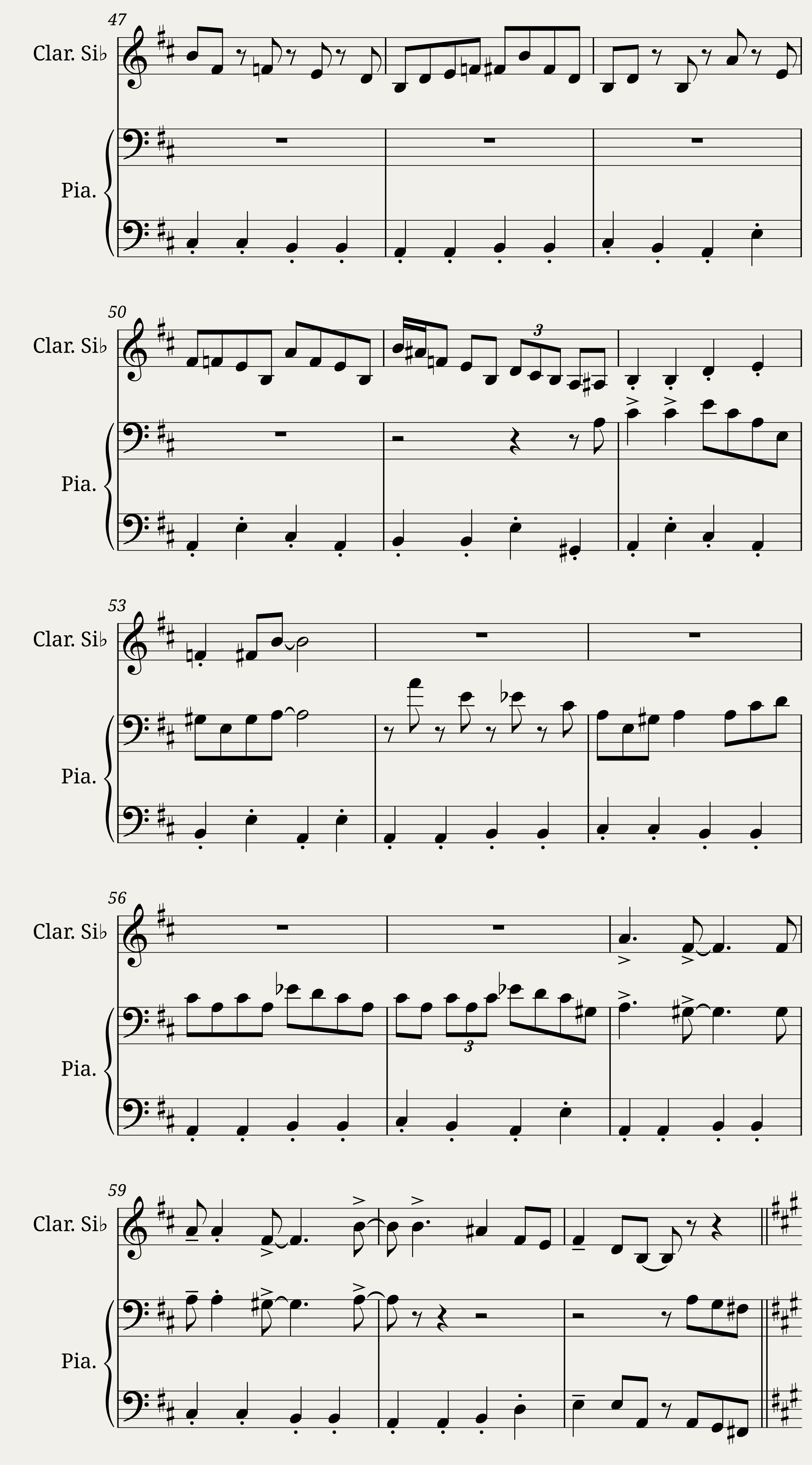 Sing Sing Sing - Piano + clarinet — 4/7