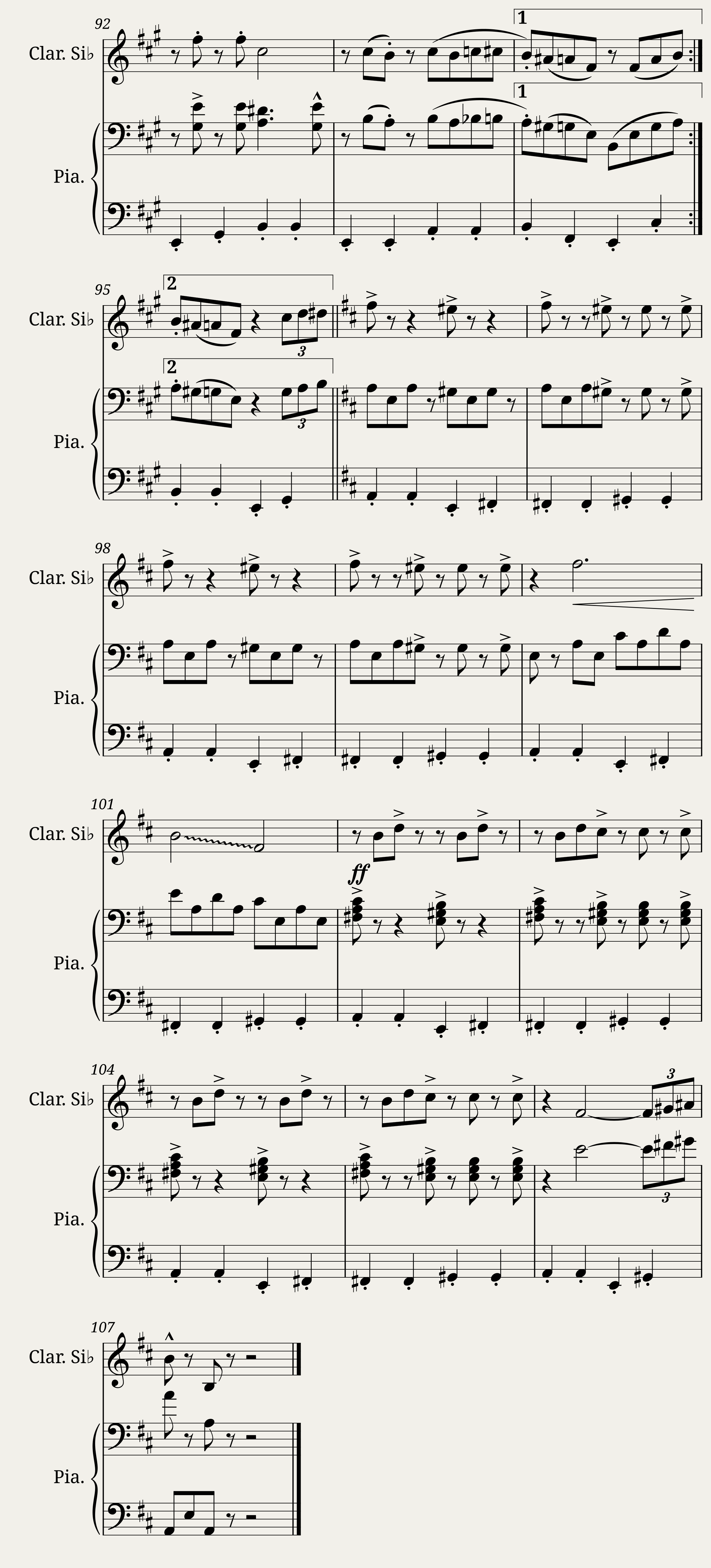 Sing Sing Sing - Piano + clarinet — 7/7