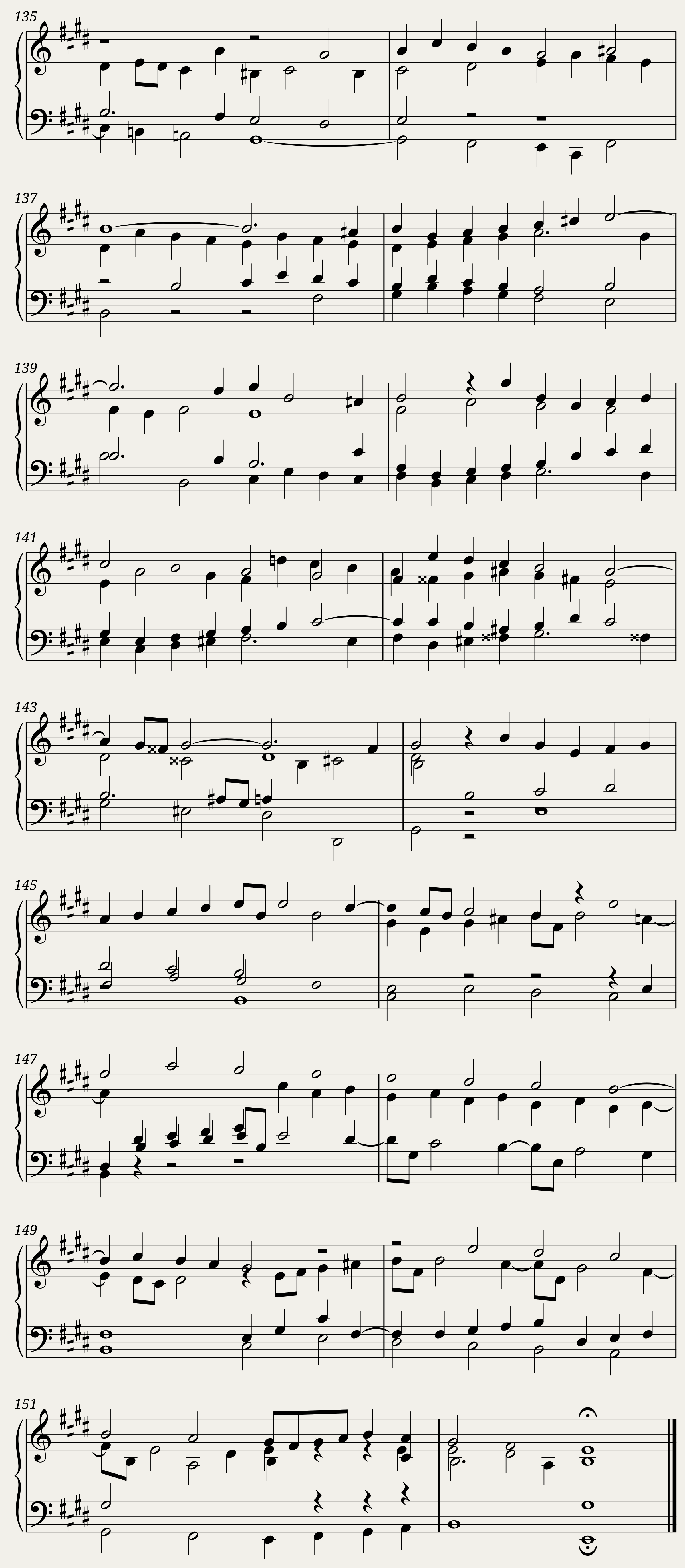 BWV 878: The Well-tempered Clavier Book II - IX (A = 415 Hz) — 8/8