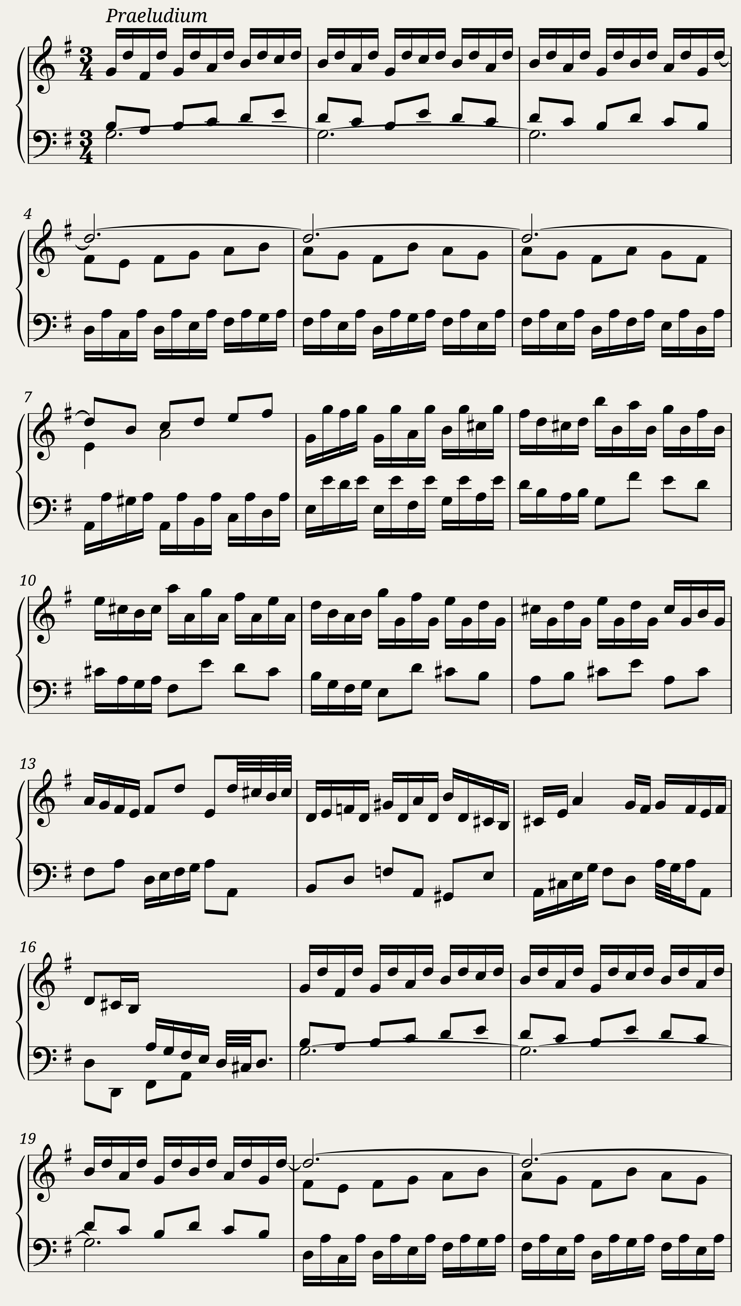 BWV 884: The Well-tempered Clavier Book II - XV (A = 415 Hz) — 1/6