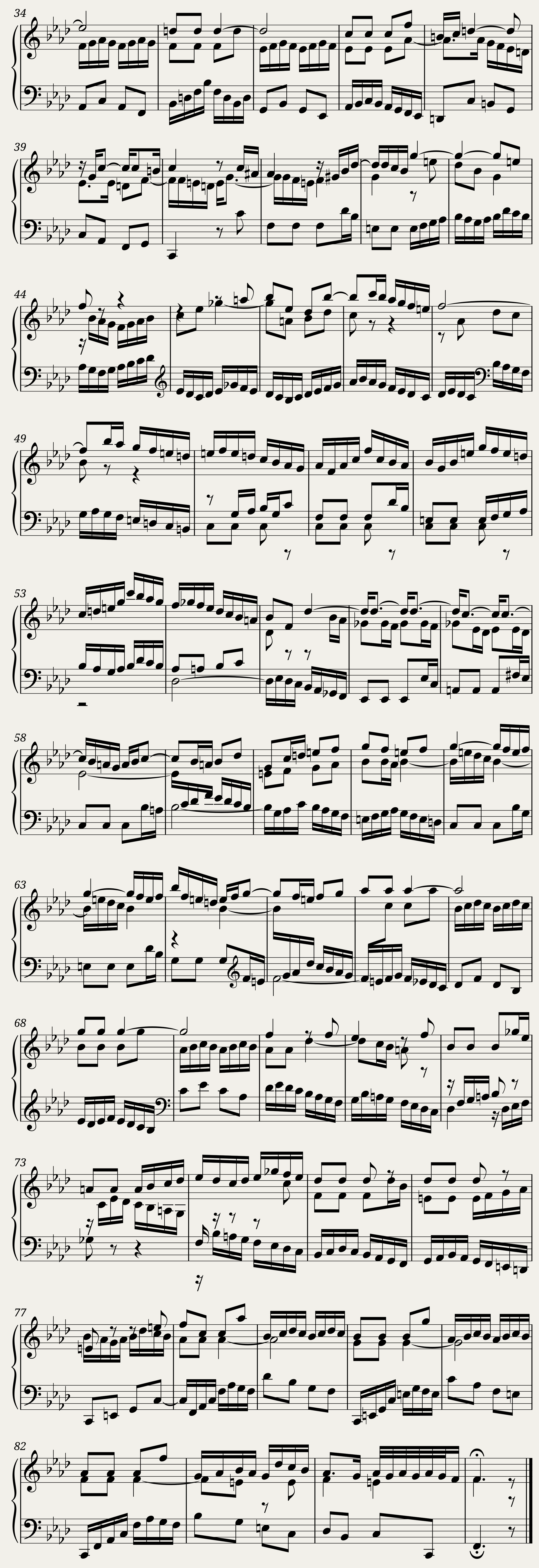 BWV 884: The Well-tempered Clavier Book II - XV (A = 415 Hz) — 2/6