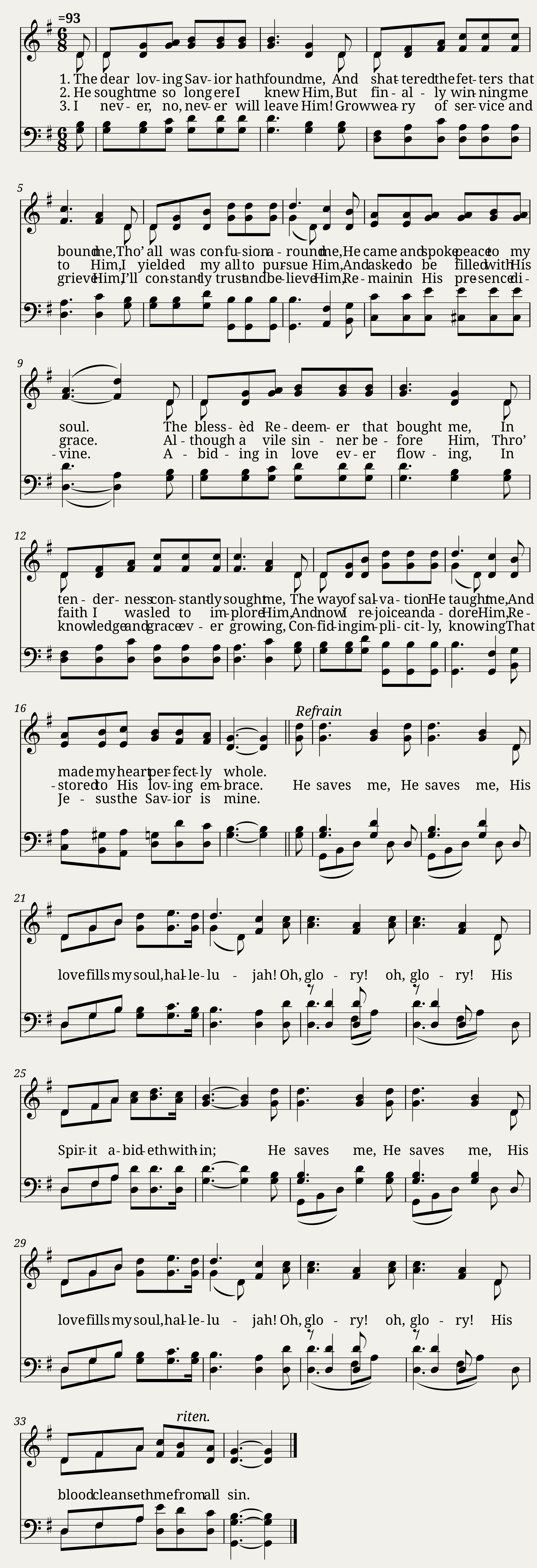 He saves me (van deventer) - Winfield S. Weeden