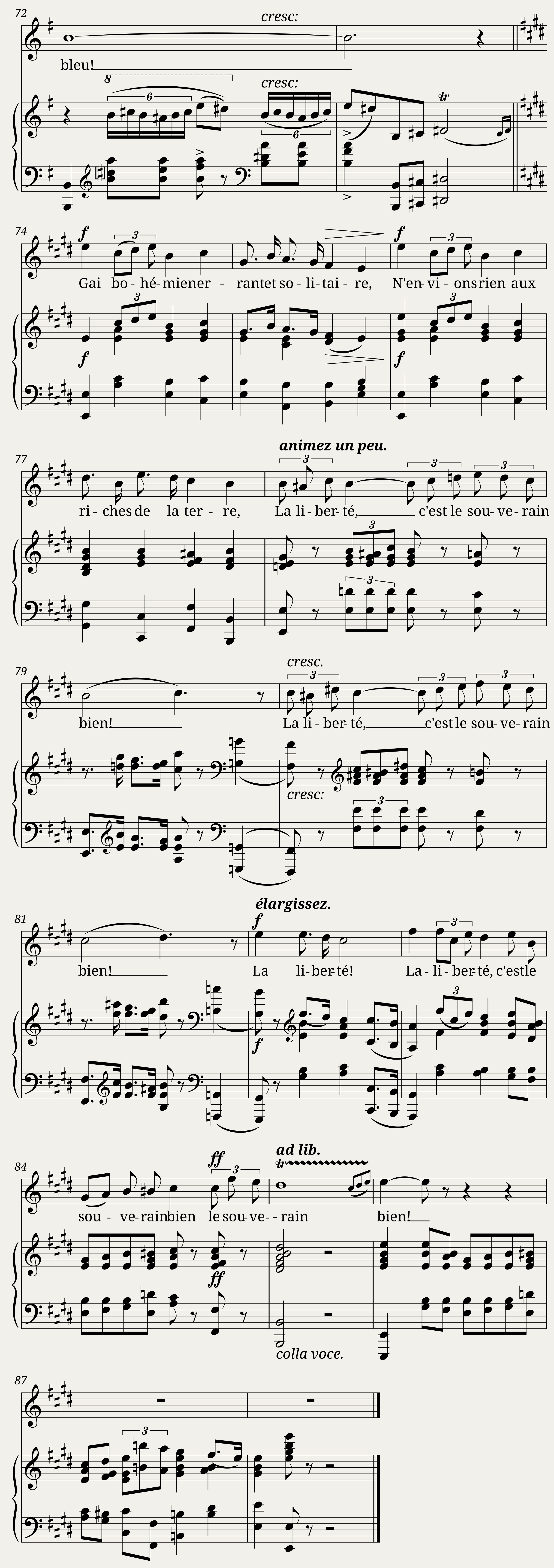 Le bohémien — 6/6
