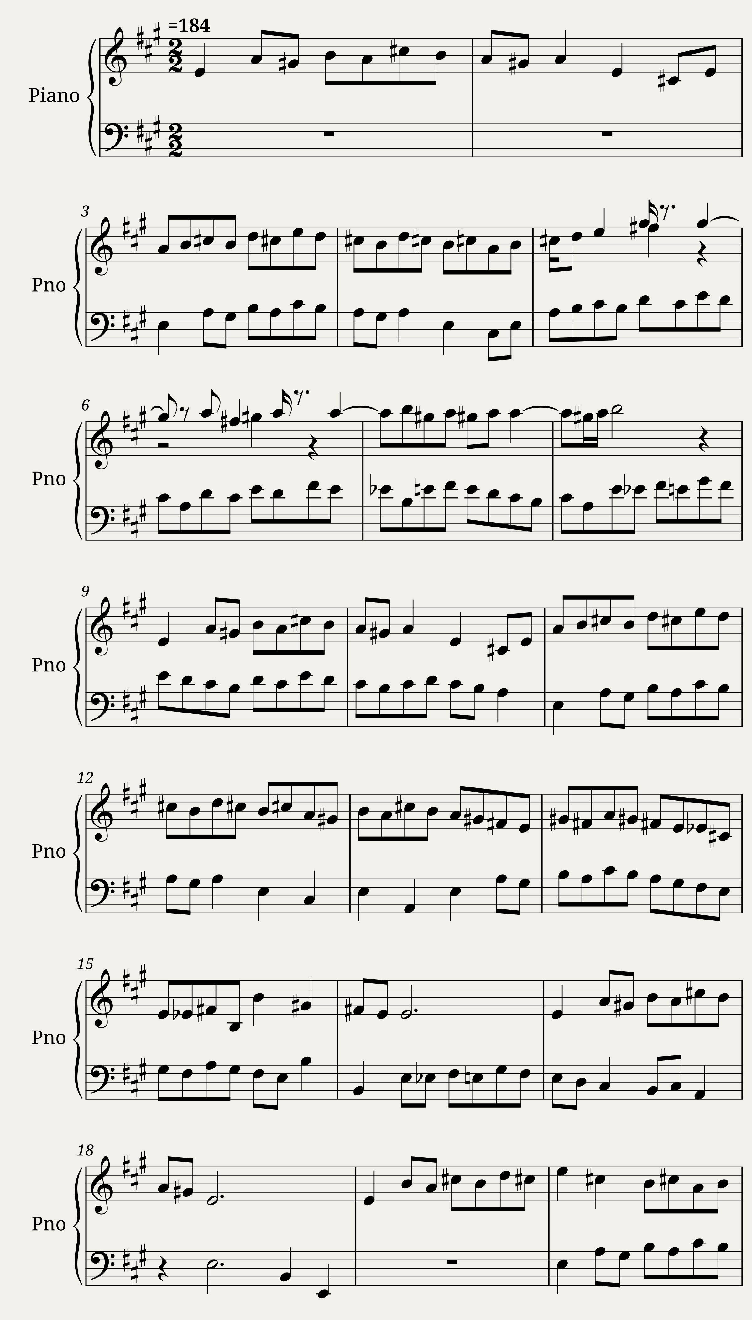 English Suite I: Bourree I — 1/2