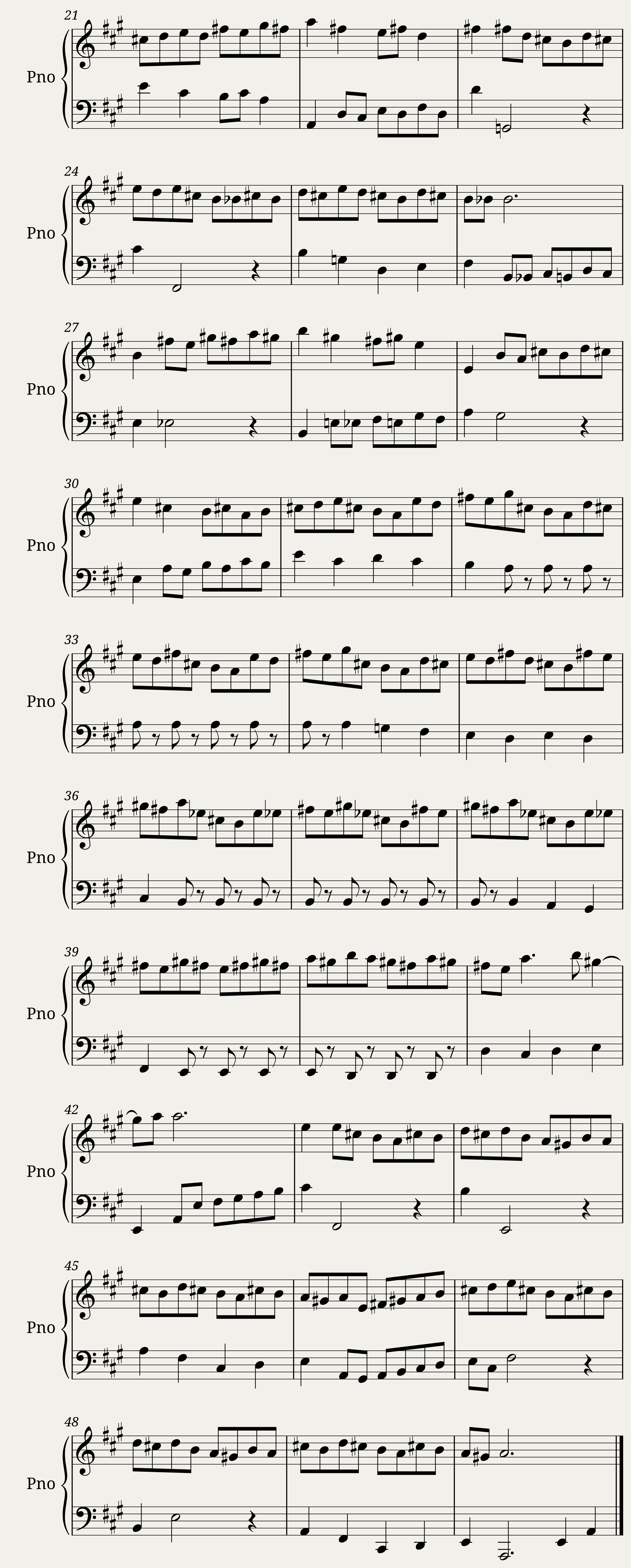 English Suite I: Bourree I — 2/2
