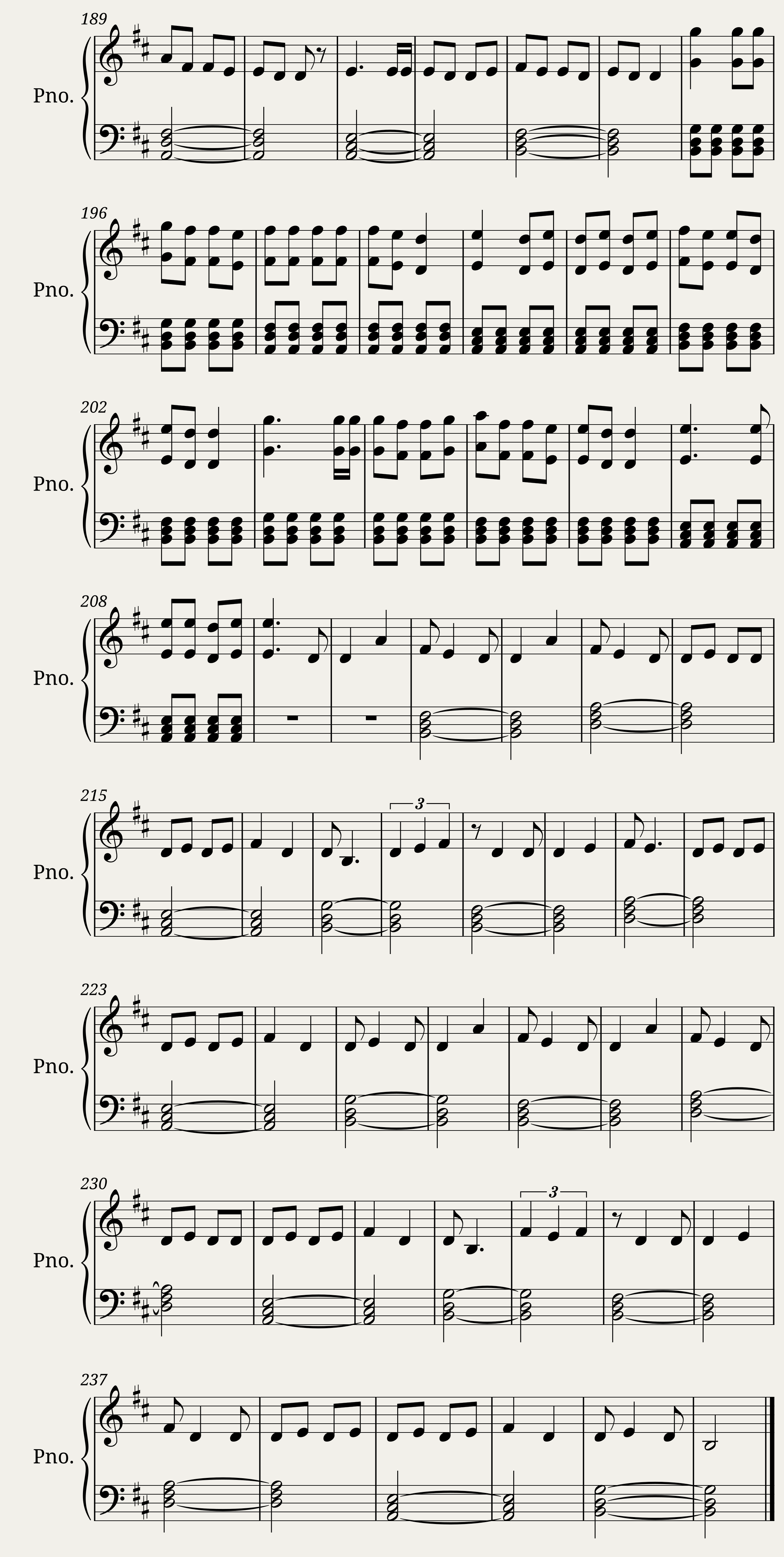 Si por mi fuera — 5/5