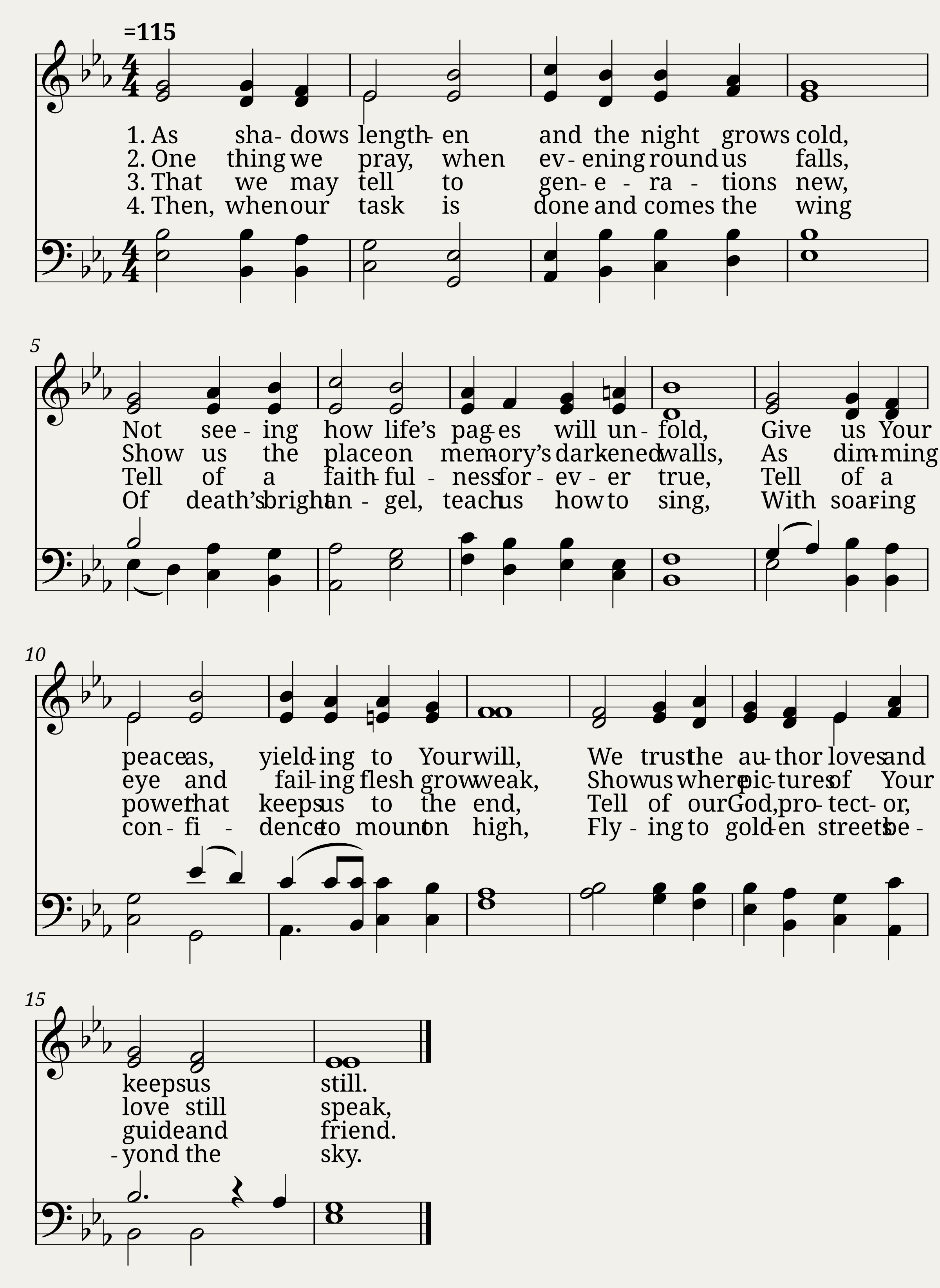 As shadows lengthen - William H. Monk