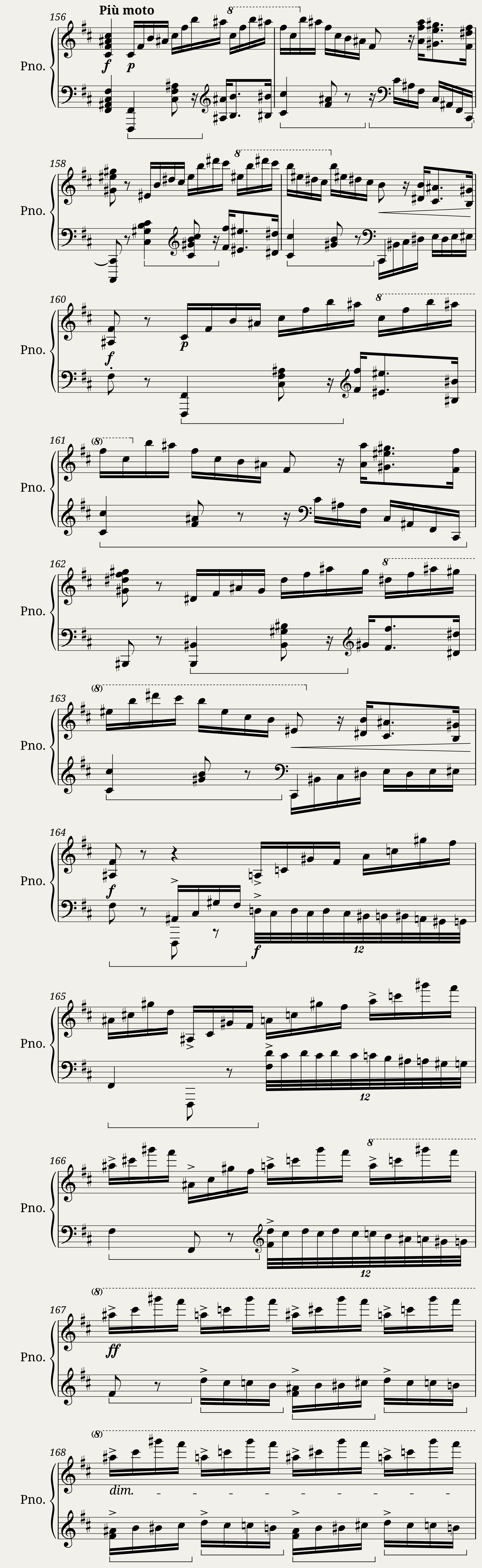 Kullak Paraphrase of the 4th Act of the Opera Dom Sébastien (Piano solo) — 14/21