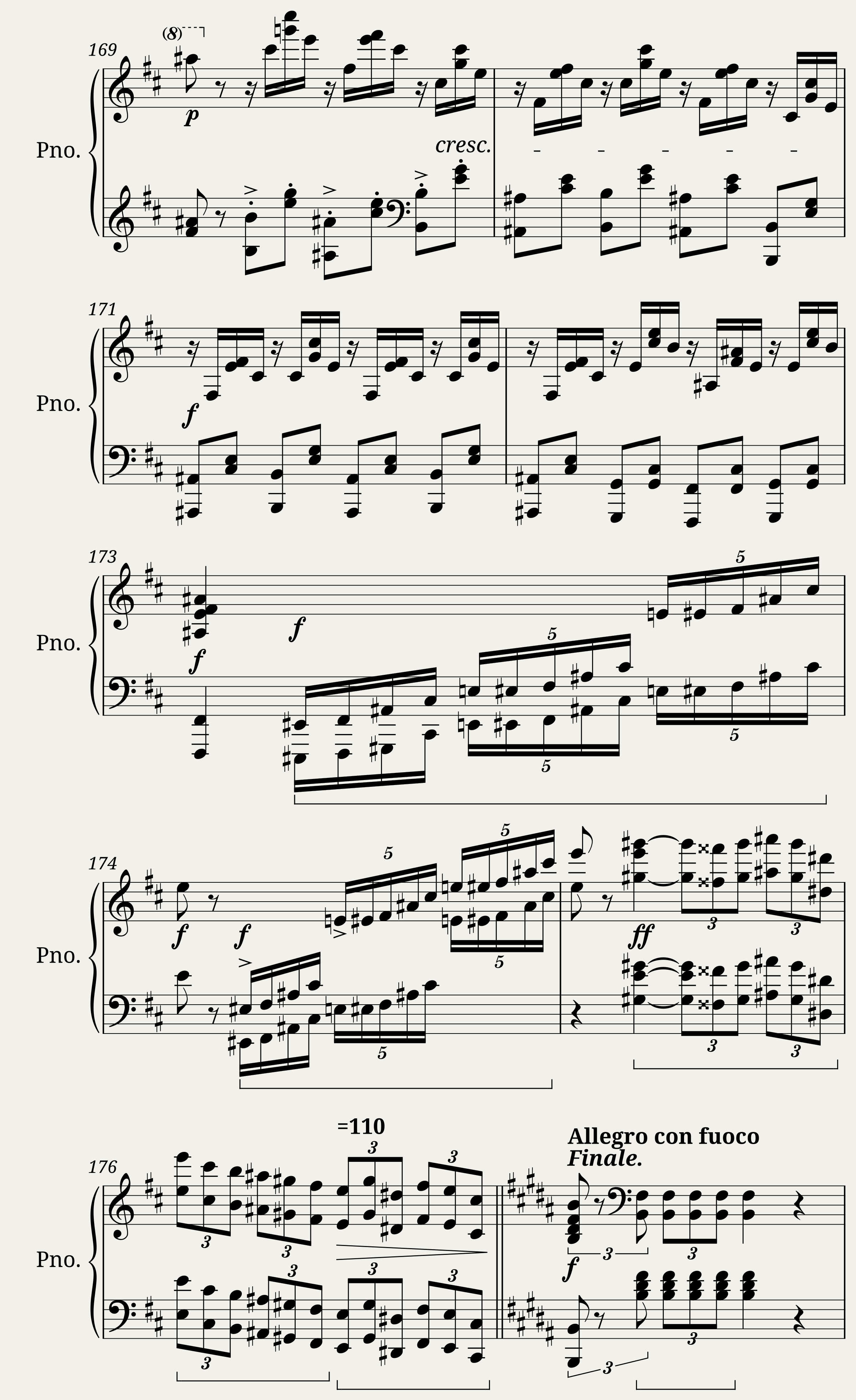 Kullak Paraphrase of the 4th Act of the Opera Dom Sébastien (Piano solo) — 15/21