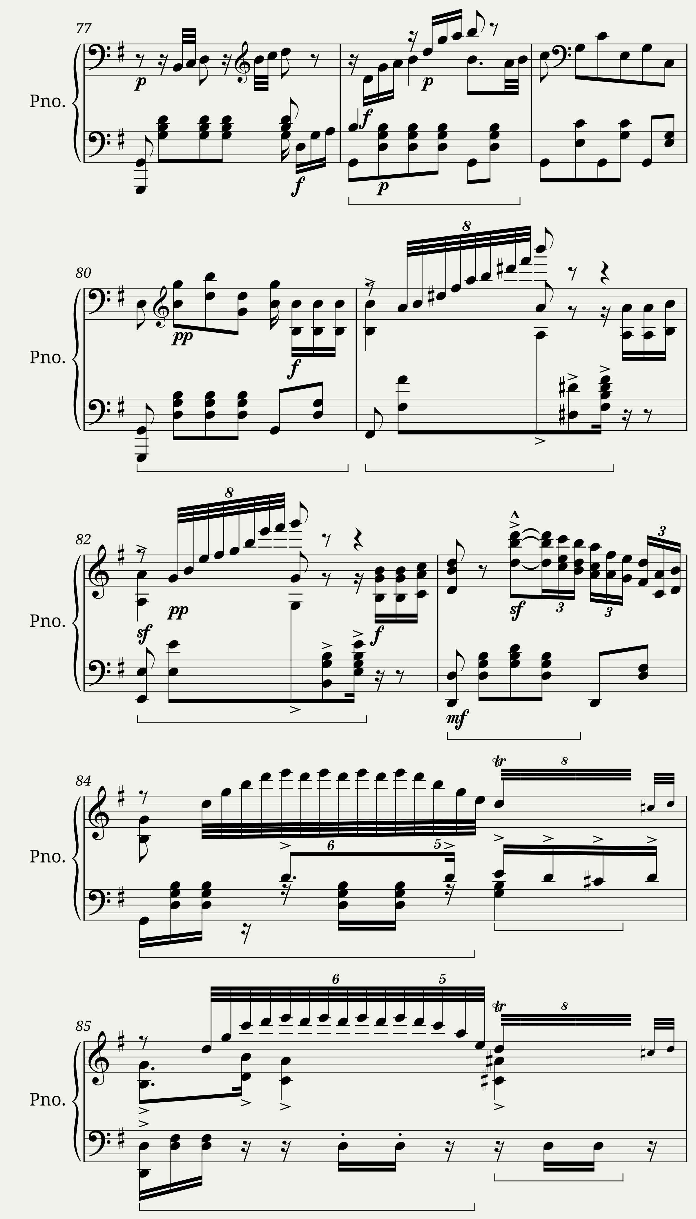 Kullak Paraphrase of the 4th Act of the Opera Dom Sébastien (Piano solo) — 6/21