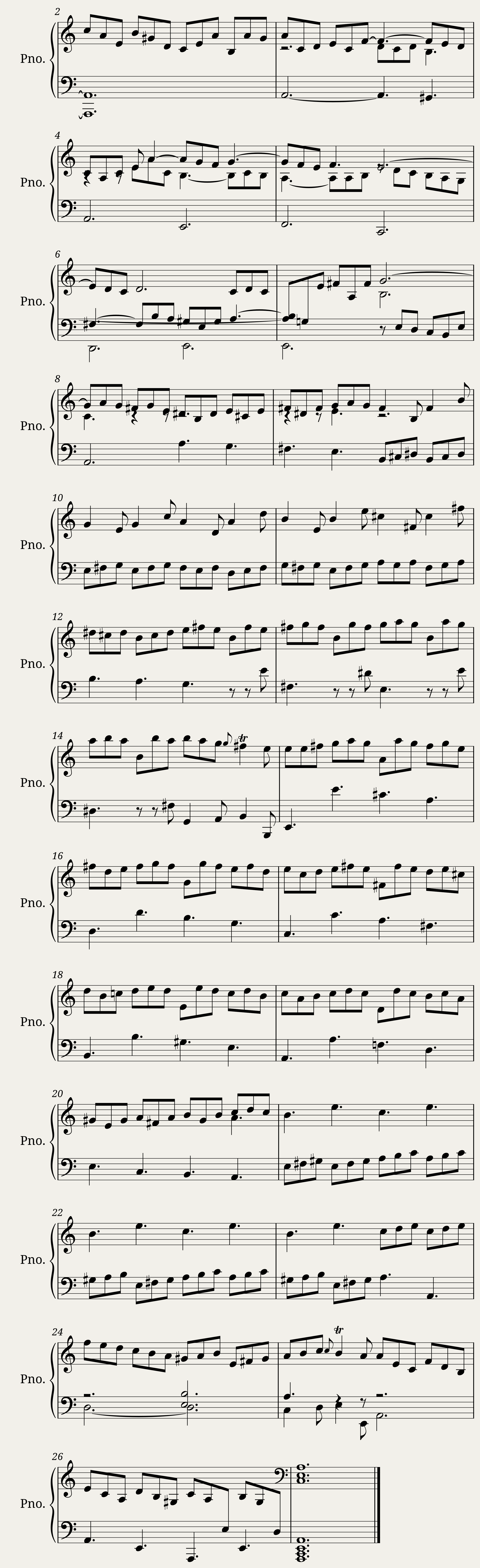 Rameau Jean-Philippe Premier Livre de Pièces de Clavecin - 1. Prélude — 2/2