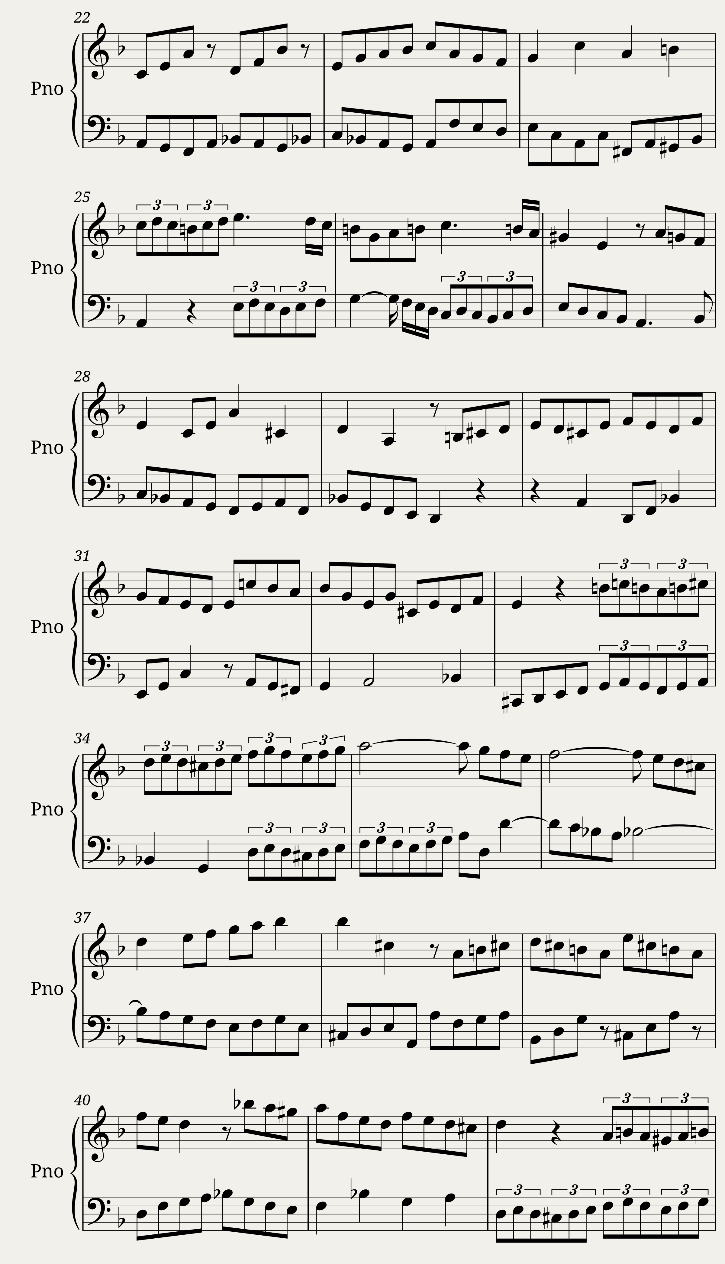 Die Kunst der Fuge, Contrapunctus XIII - Canon alla Duodecima — 2/7