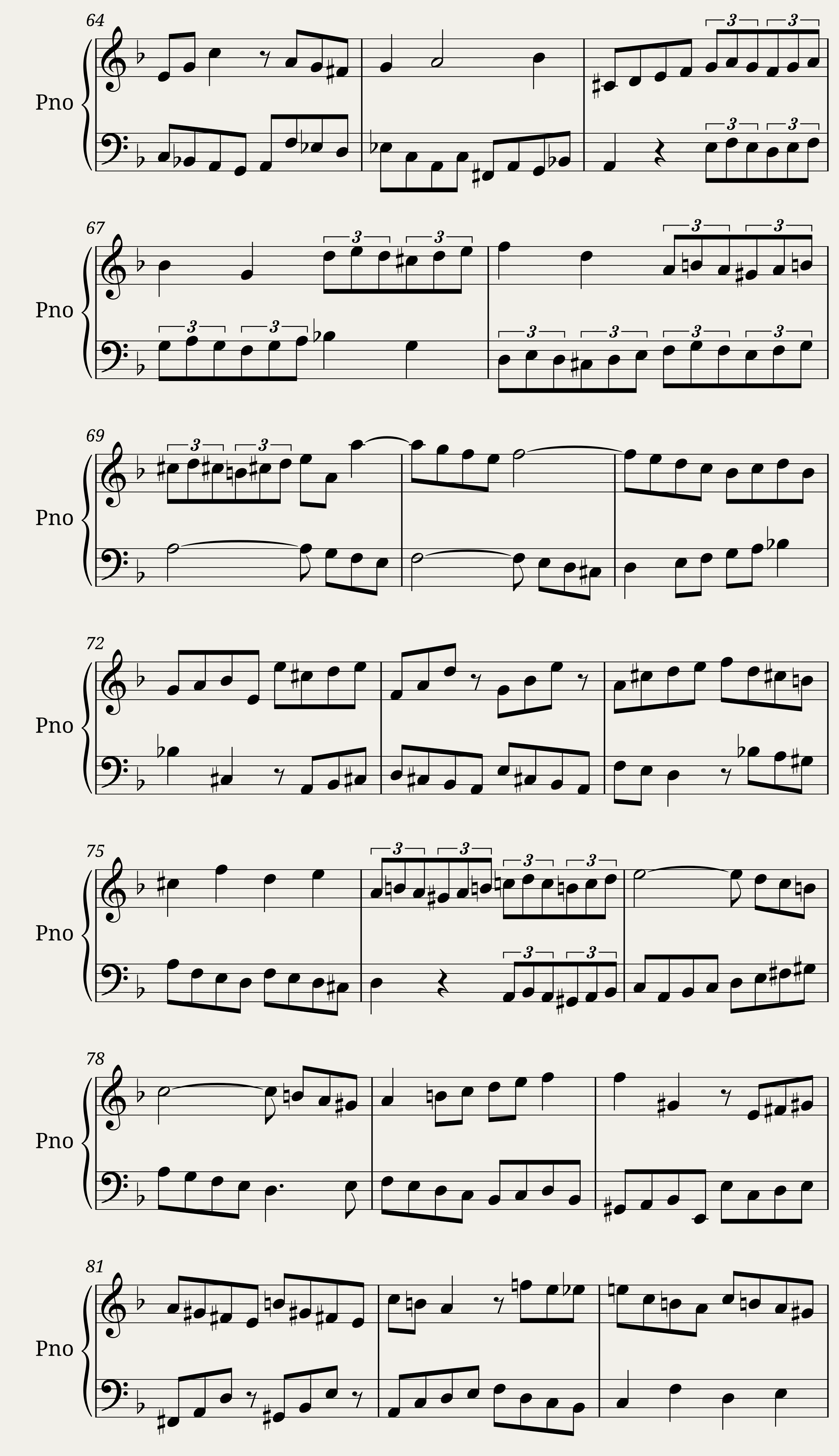 Die Kunst der Fuge, Contrapunctus XIII - Canon alla Duodecima — 4/7