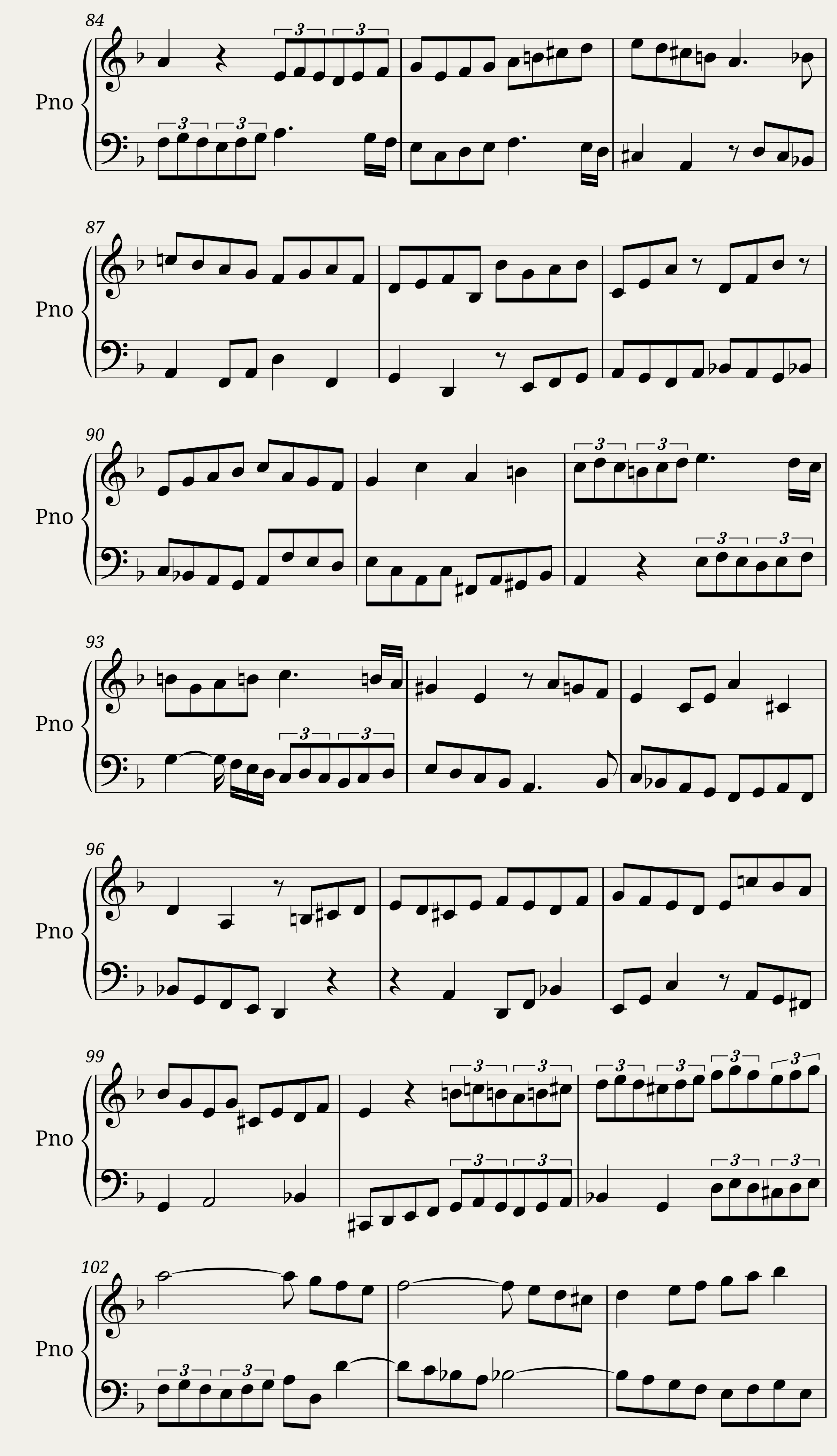 Die Kunst der Fuge, Contrapunctus XIII - Canon alla Duodecima — 5/7
