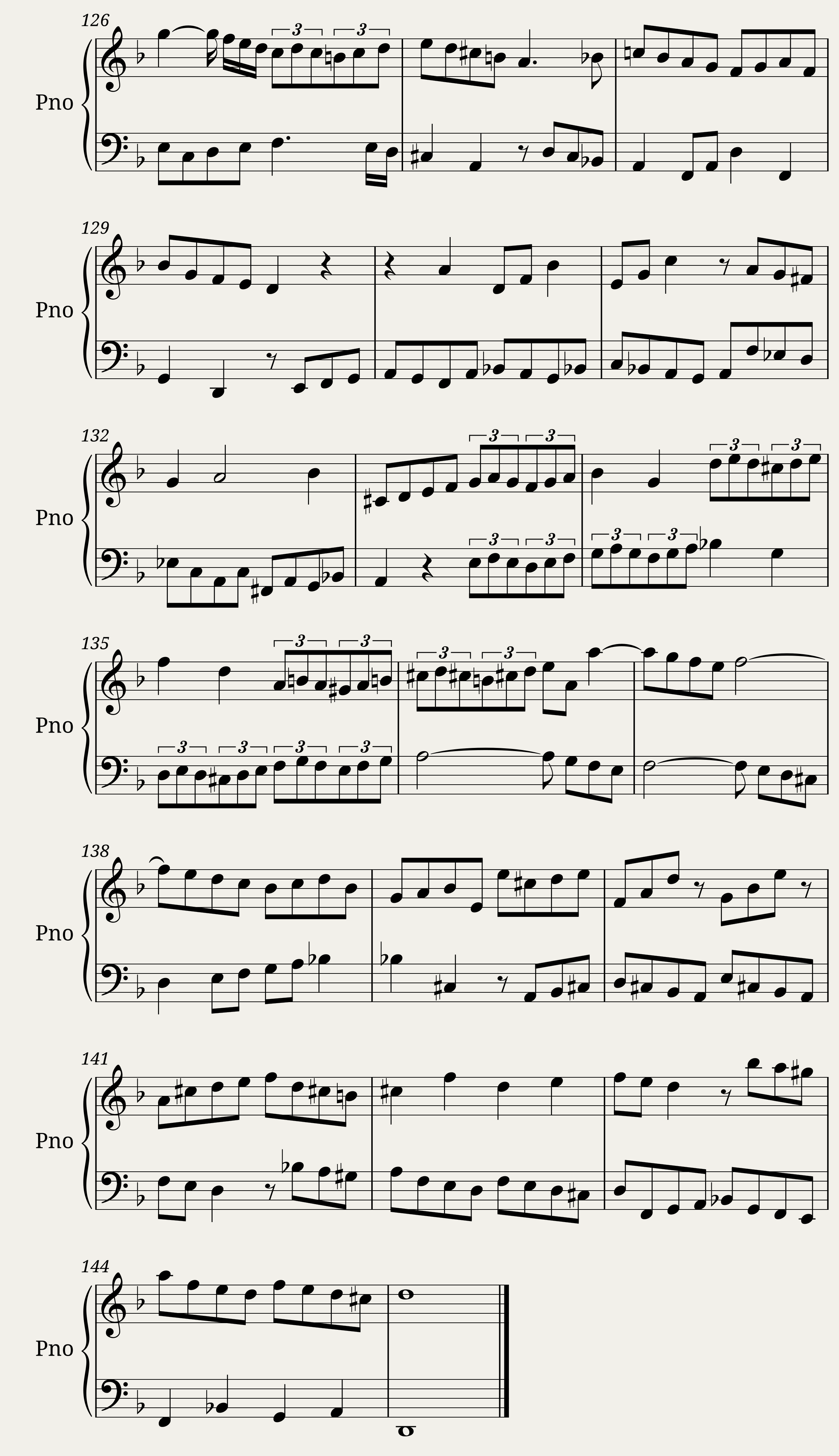 Die Kunst der Fuge, Contrapunctus XIII - Canon alla Duodecima — 7/7