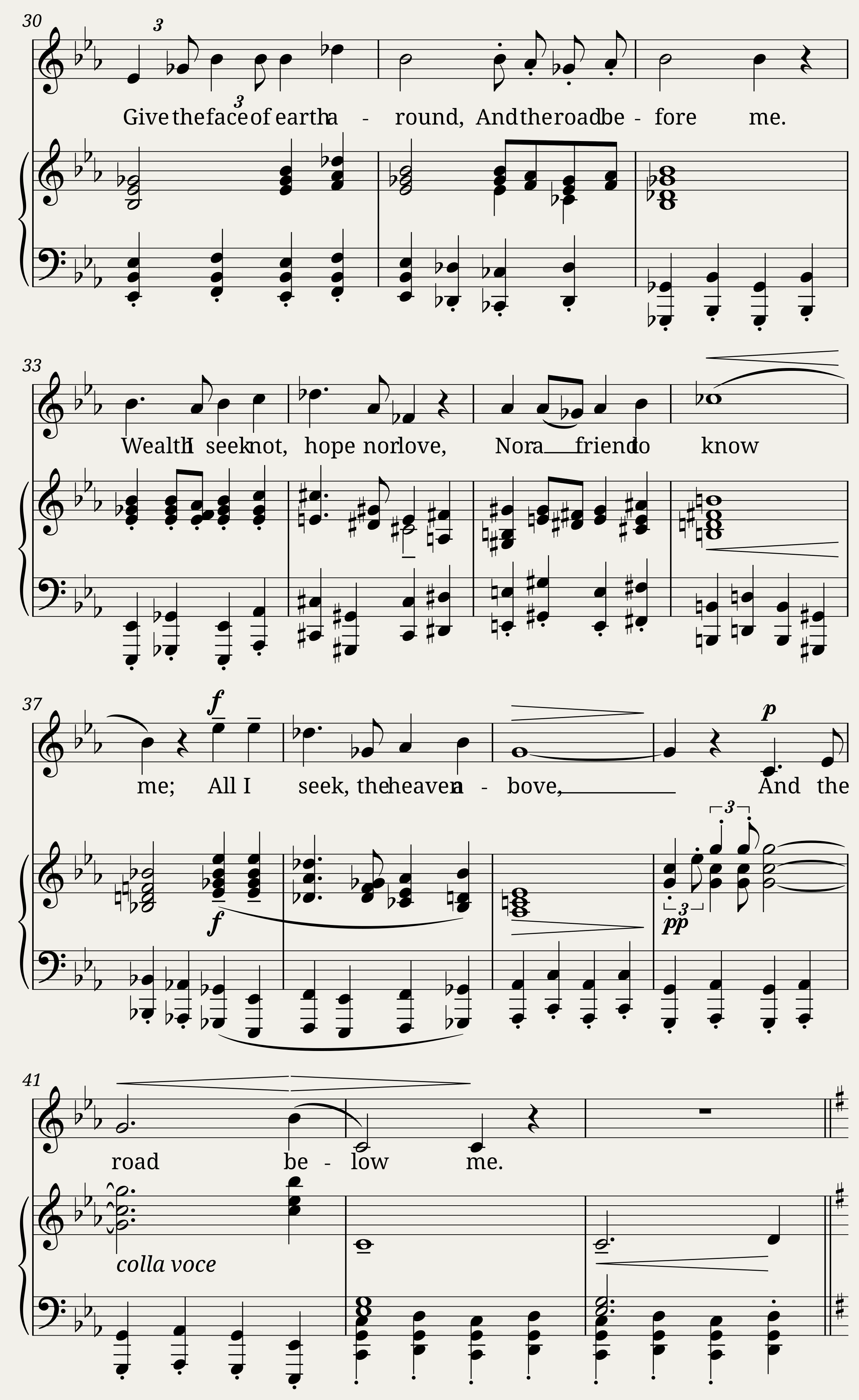 I. The Vagabond R. Vaughan Williams — 2/5