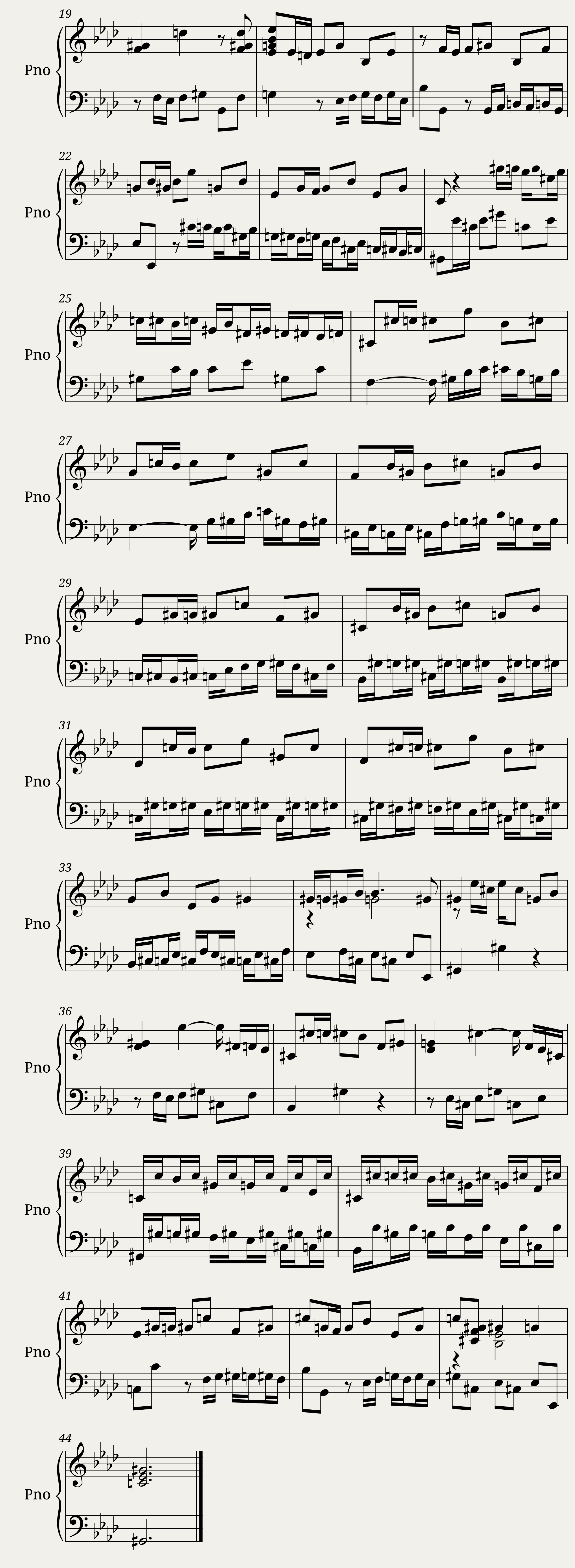 Das Wohltemperierte Clavier I, Praeludium XVII — 2/2