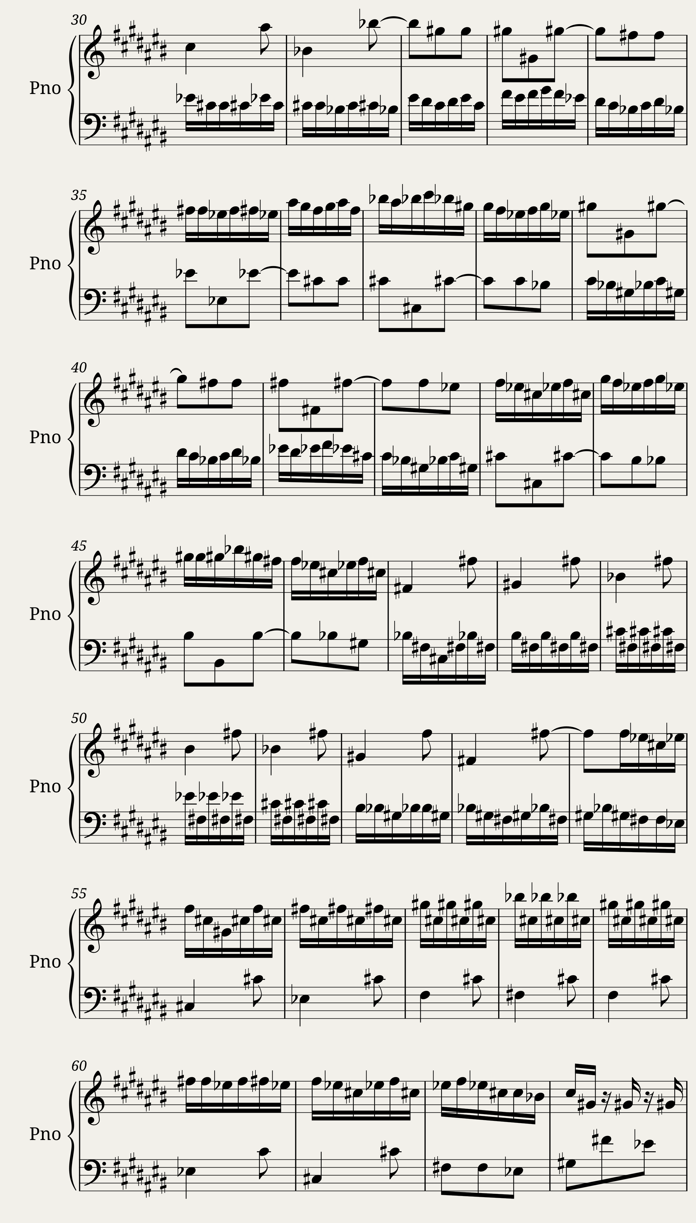 Das Wohltemperierte Clavier I, Praeludium XI — 2/3