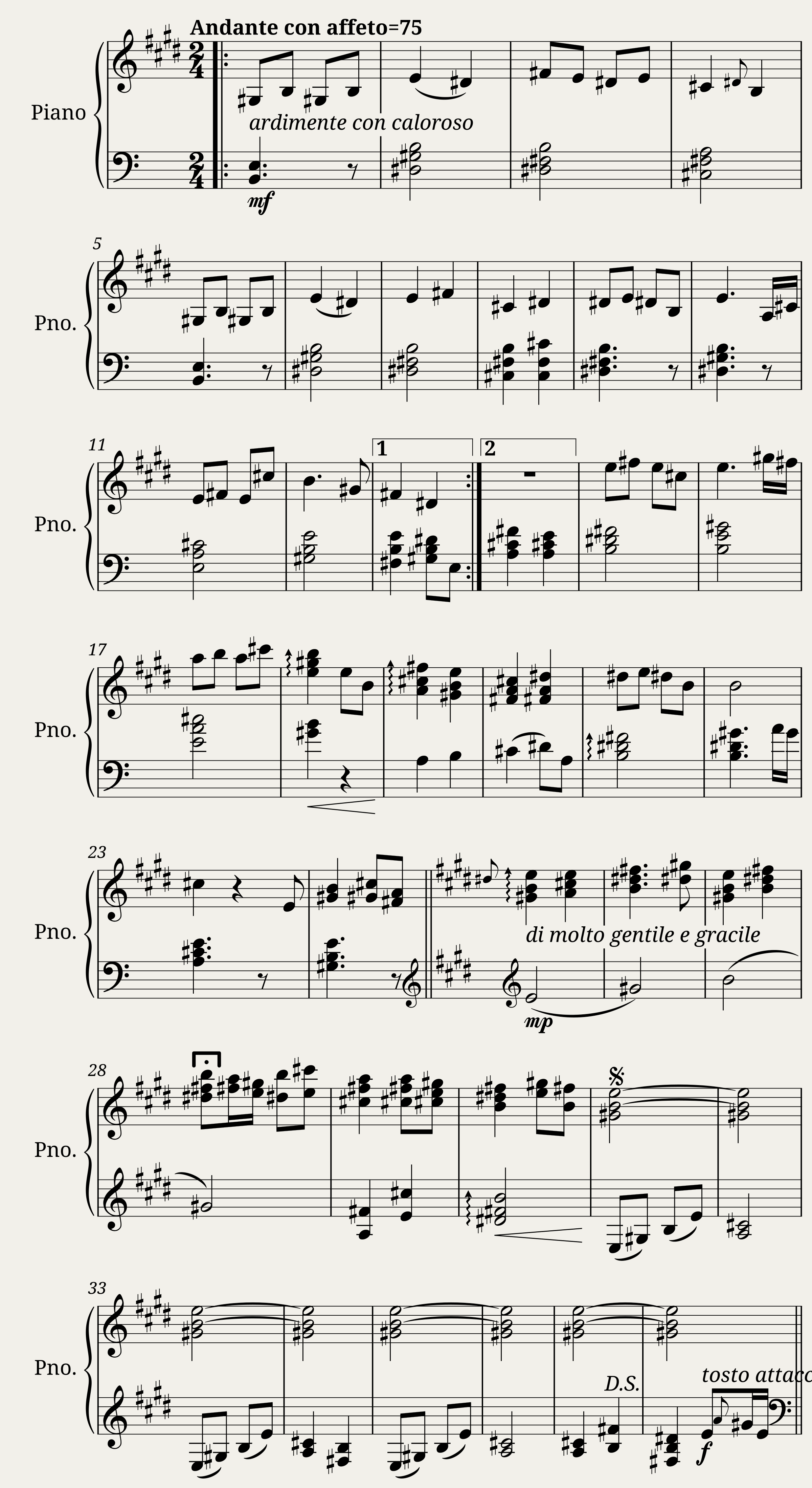 The Calling (Piano Piece) — 1/2