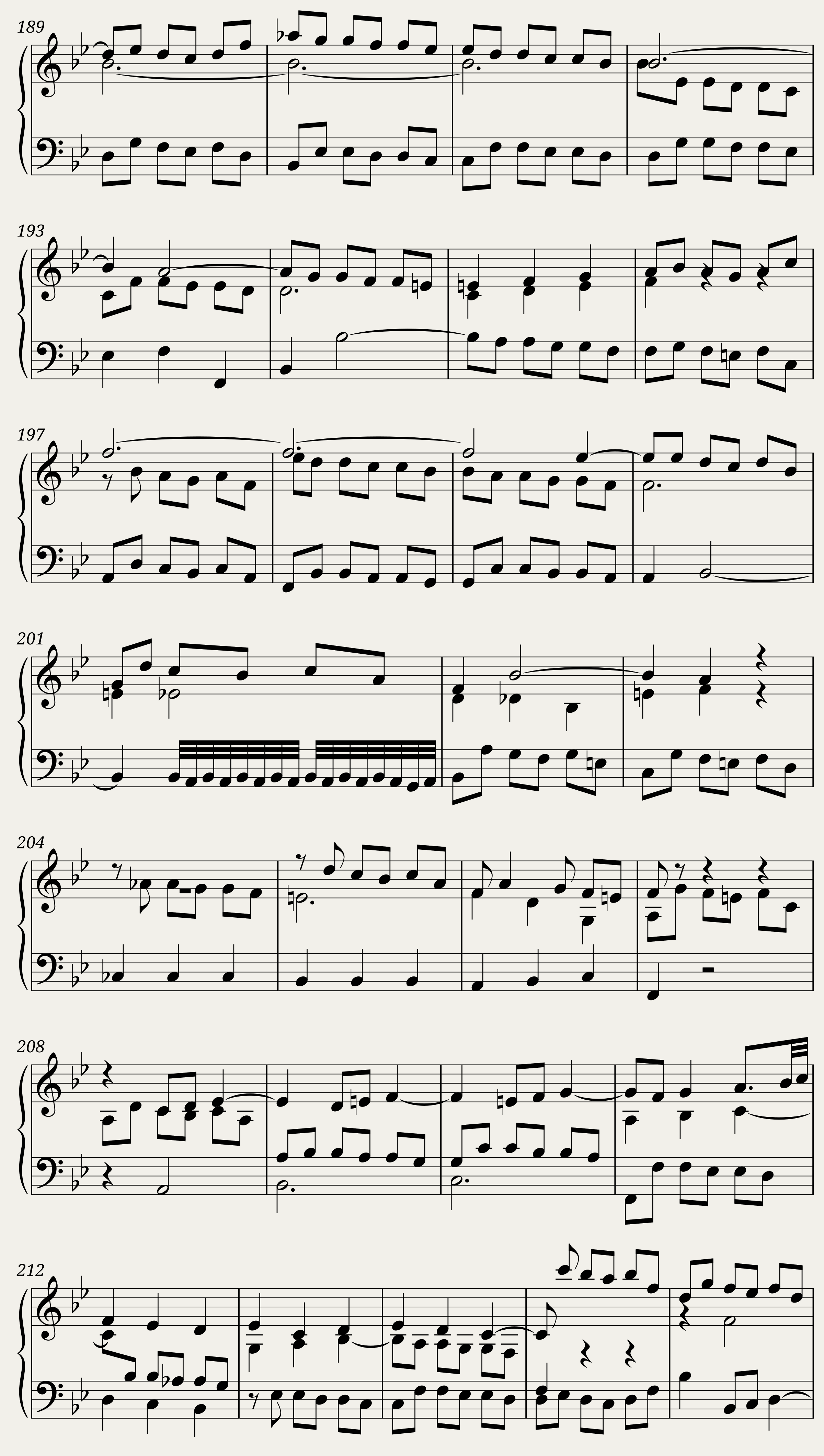 BWV 890: The Well-tempered Clavier Book II - XXI (A = 415 Hz) - Harpsichord sound — 10/11
