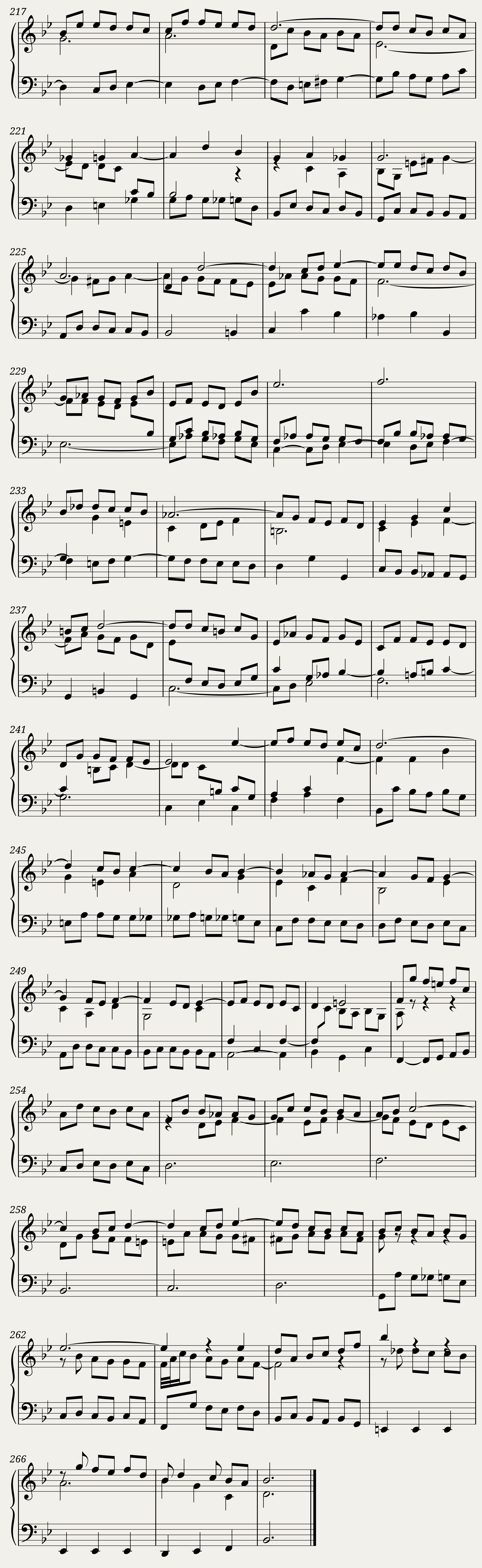 BWV 890: The Well-tempered Clavier Book II - XXI (A = 415 Hz) - Harpsichord sound — 11/11