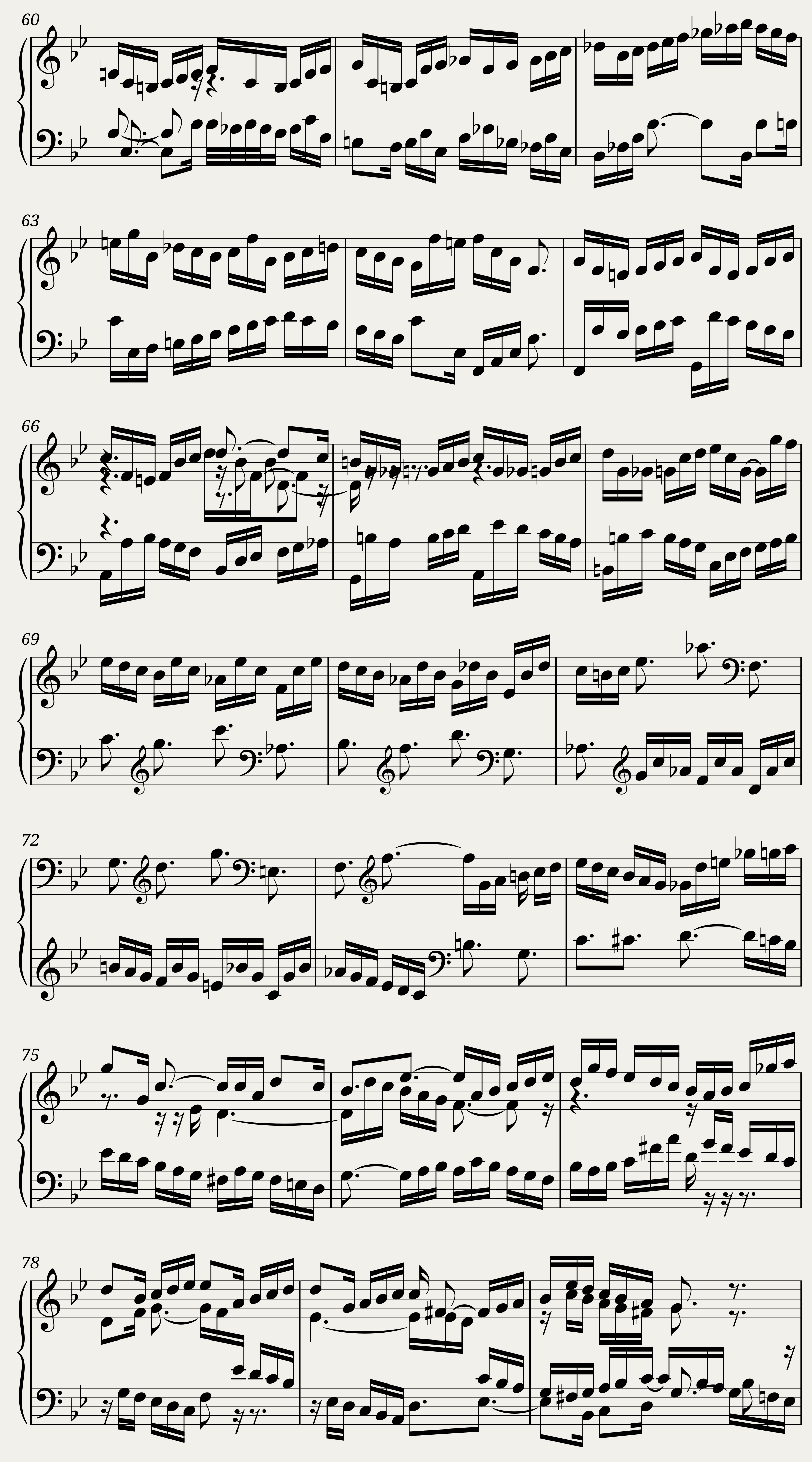 BWV 890: The Well-tempered Clavier Book II - XXI (A = 415 Hz) - Harpsichord sound — 4/11