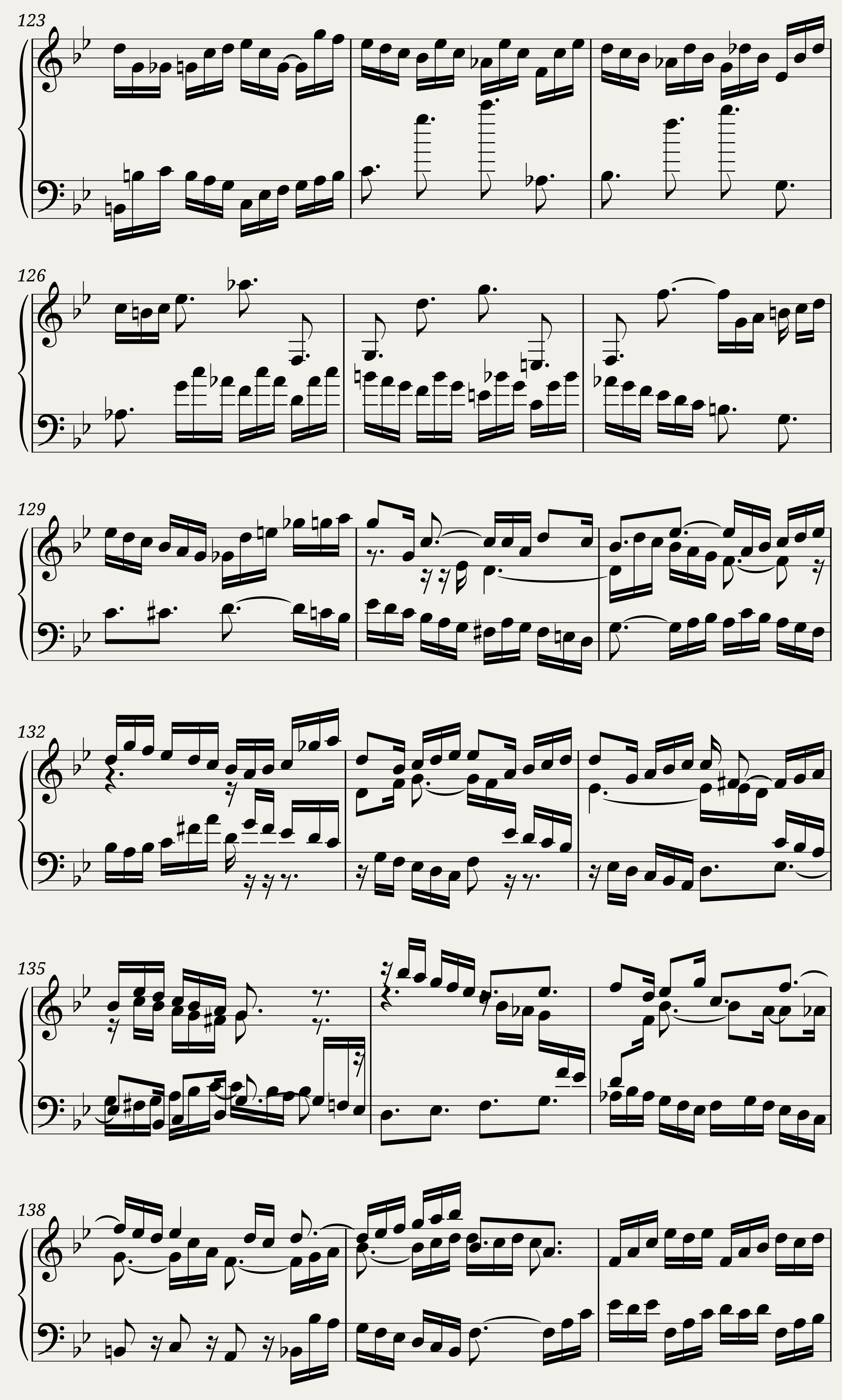 BWV 890: The Well-tempered Clavier Book II - XXI (A = 415 Hz) - Harpsichord sound — 7/11