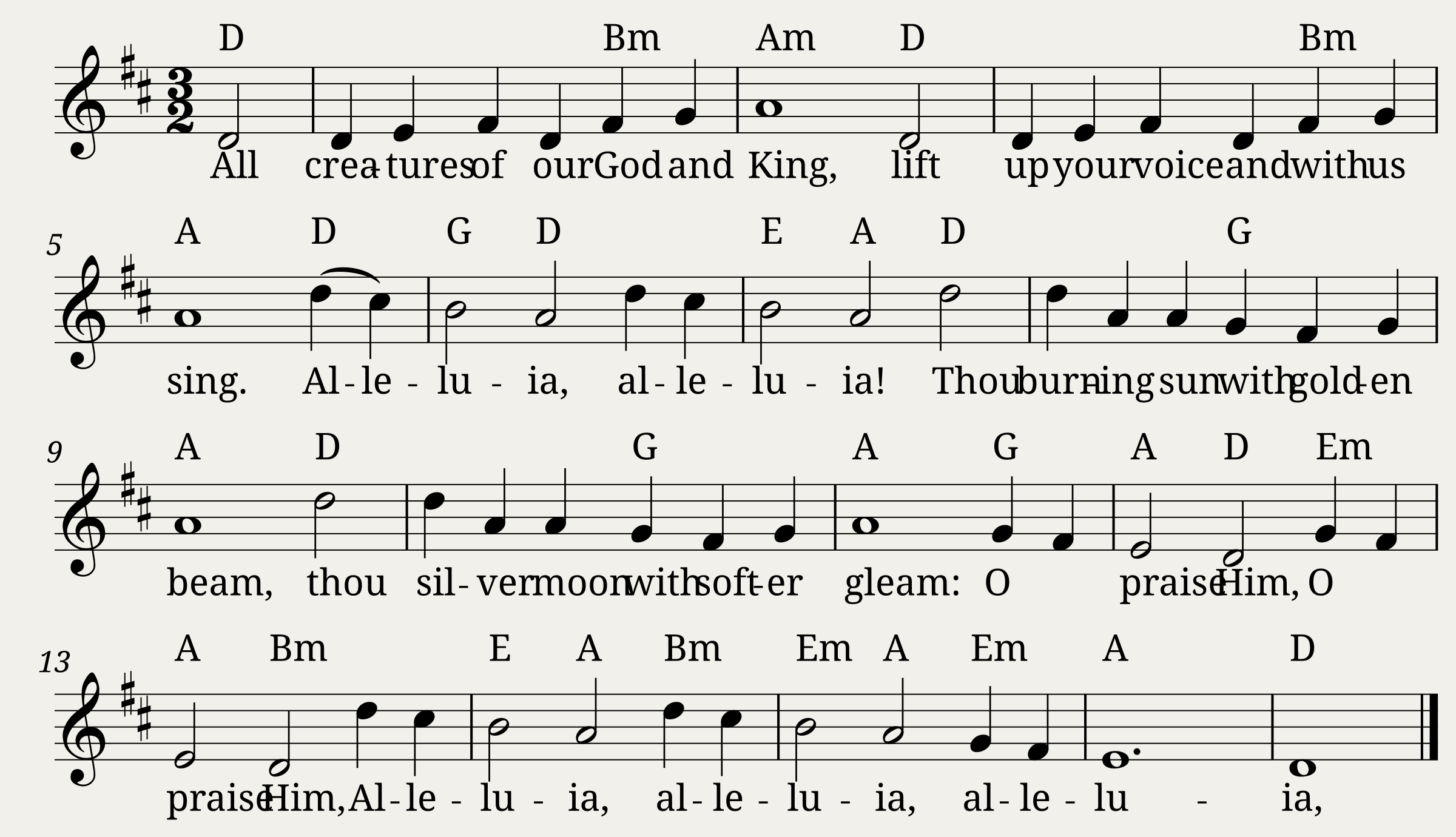 All Creatures of our God and King
