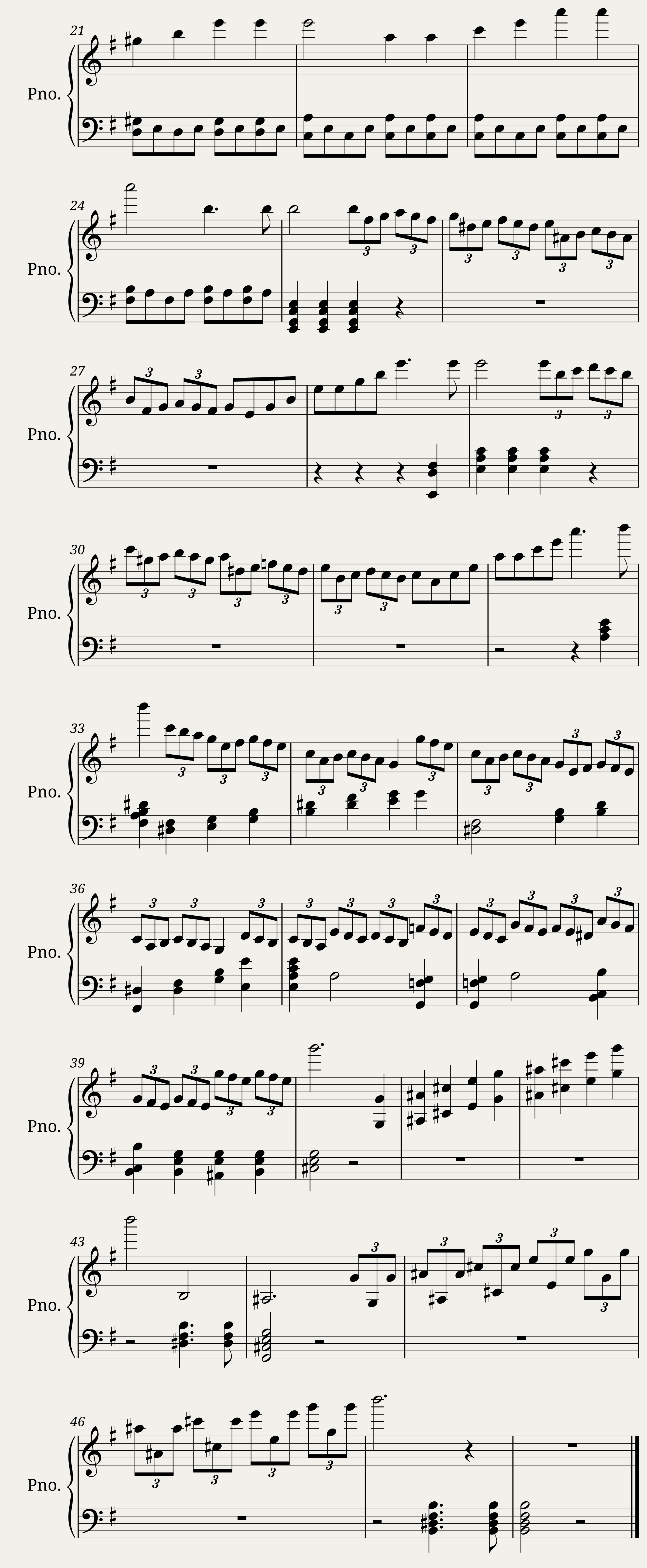 Violin Conceto in E Minor For Piano — 2/2