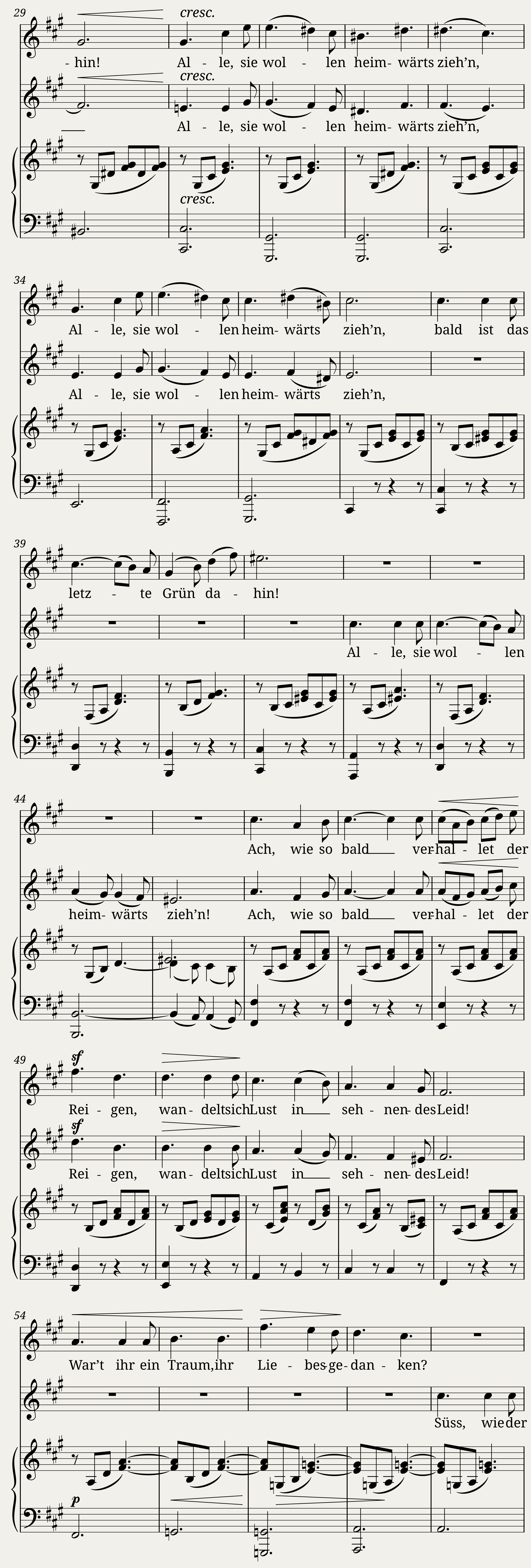 Herbstlied, MWV J 11 — 2/4