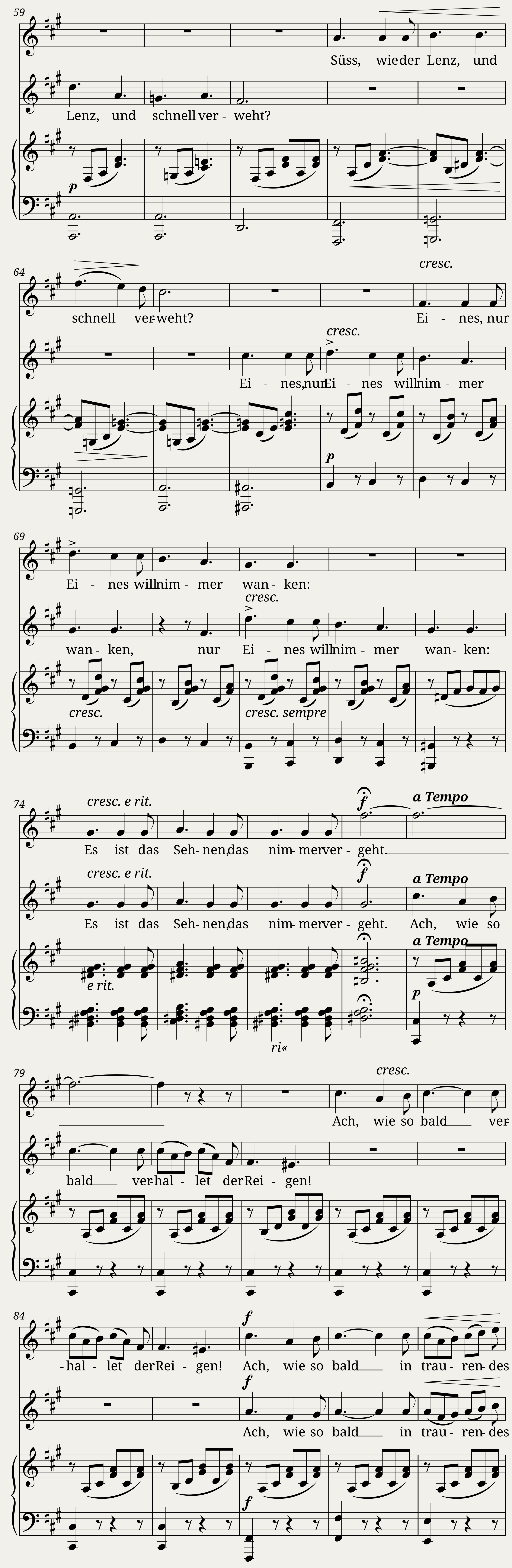 Herbstlied, MWV J 11 — 3/4