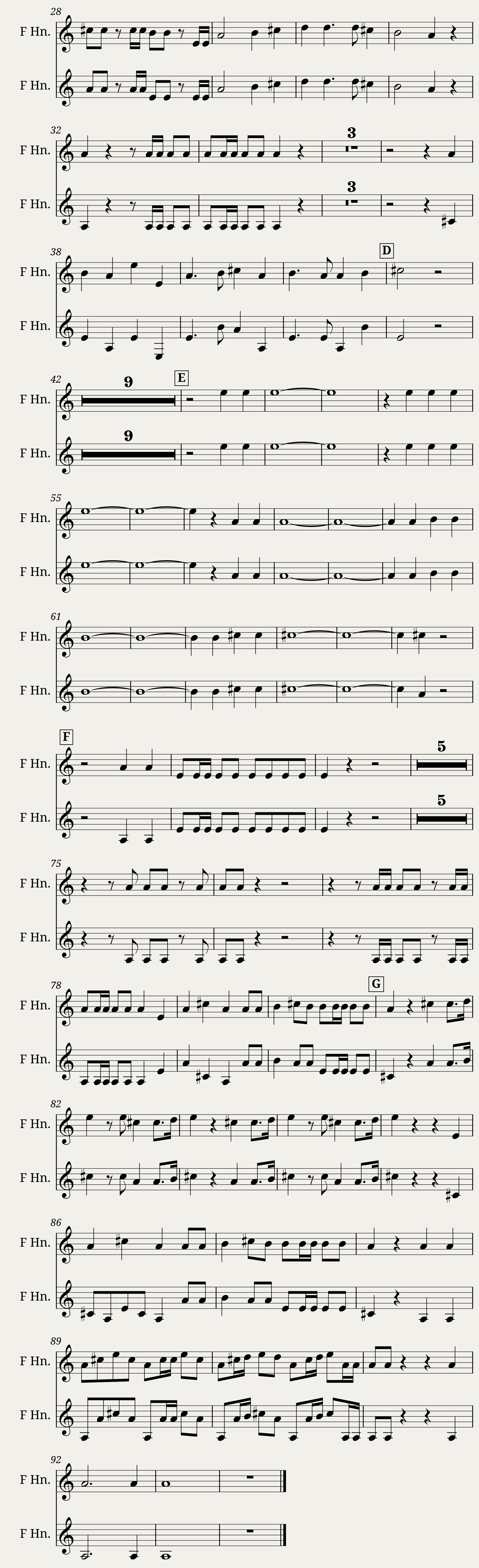 Hallelujah French Horn — 2/2