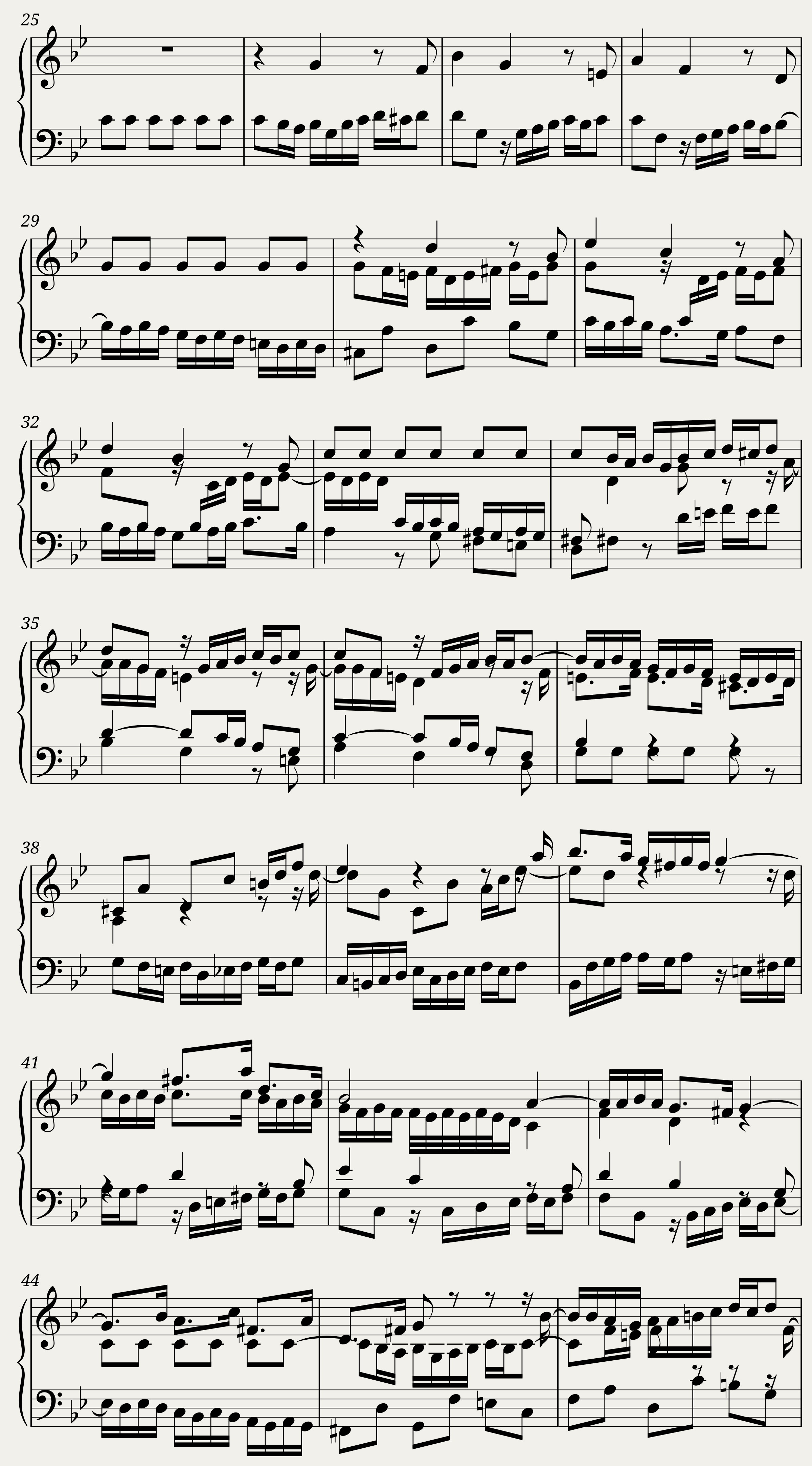 BWV 888 The Well-Tempered Clavier Part II Fuga XIX — 2/2
