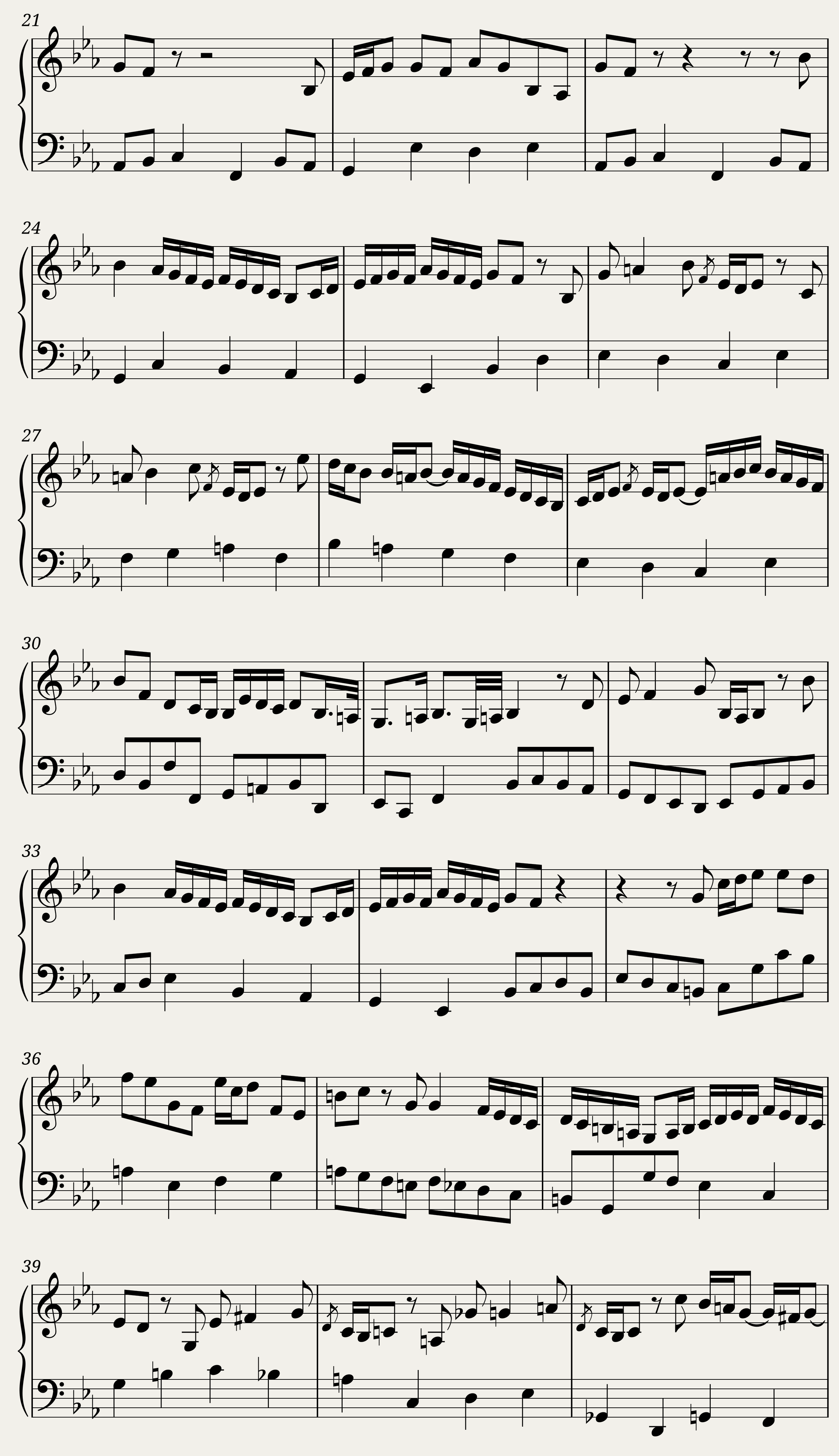 Bach: Minuet in G Major (BWV Anh. 116) — 2/2