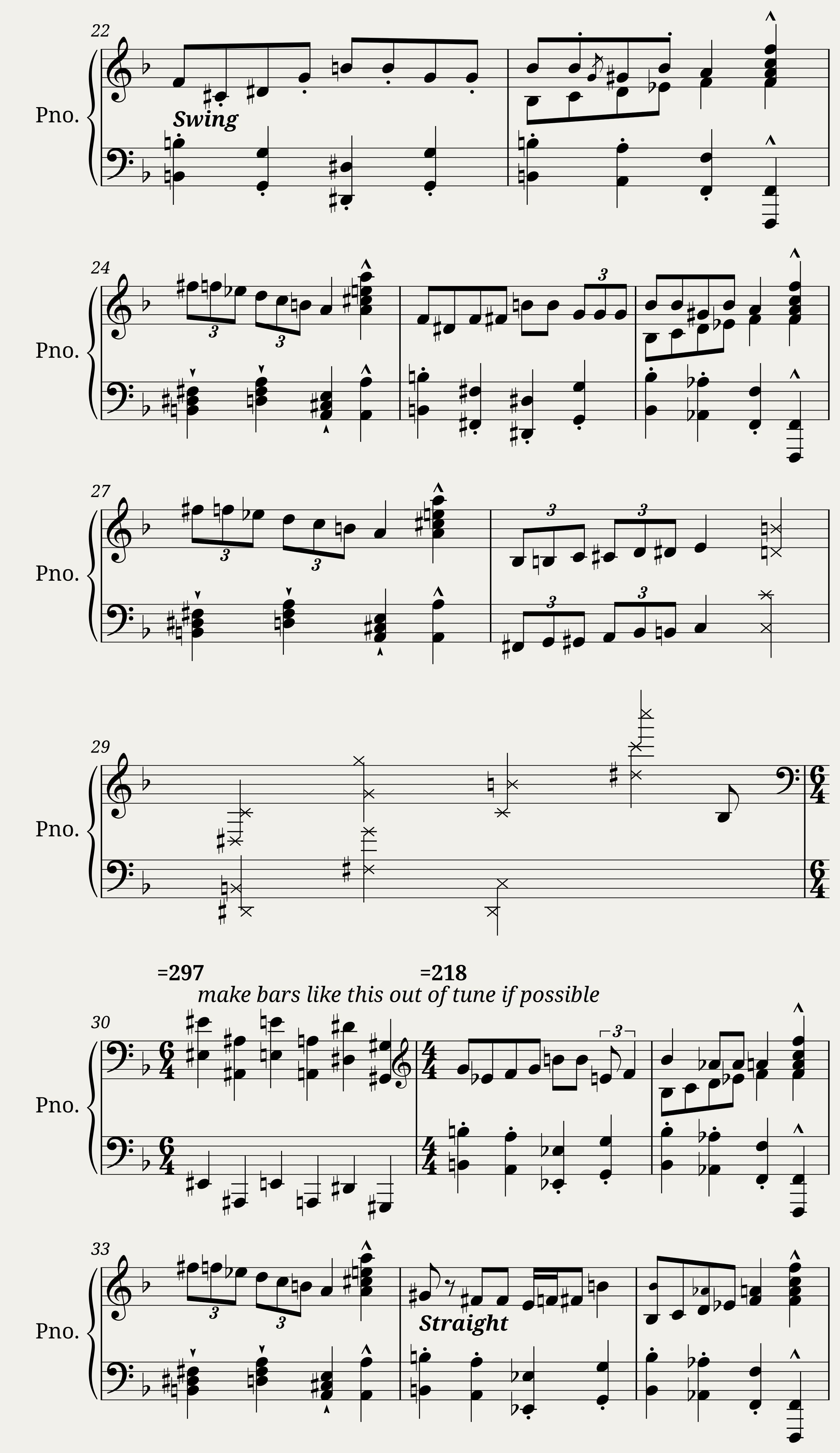 Cardiacs - Tarred and Feathered (for solo piano) — 2/8