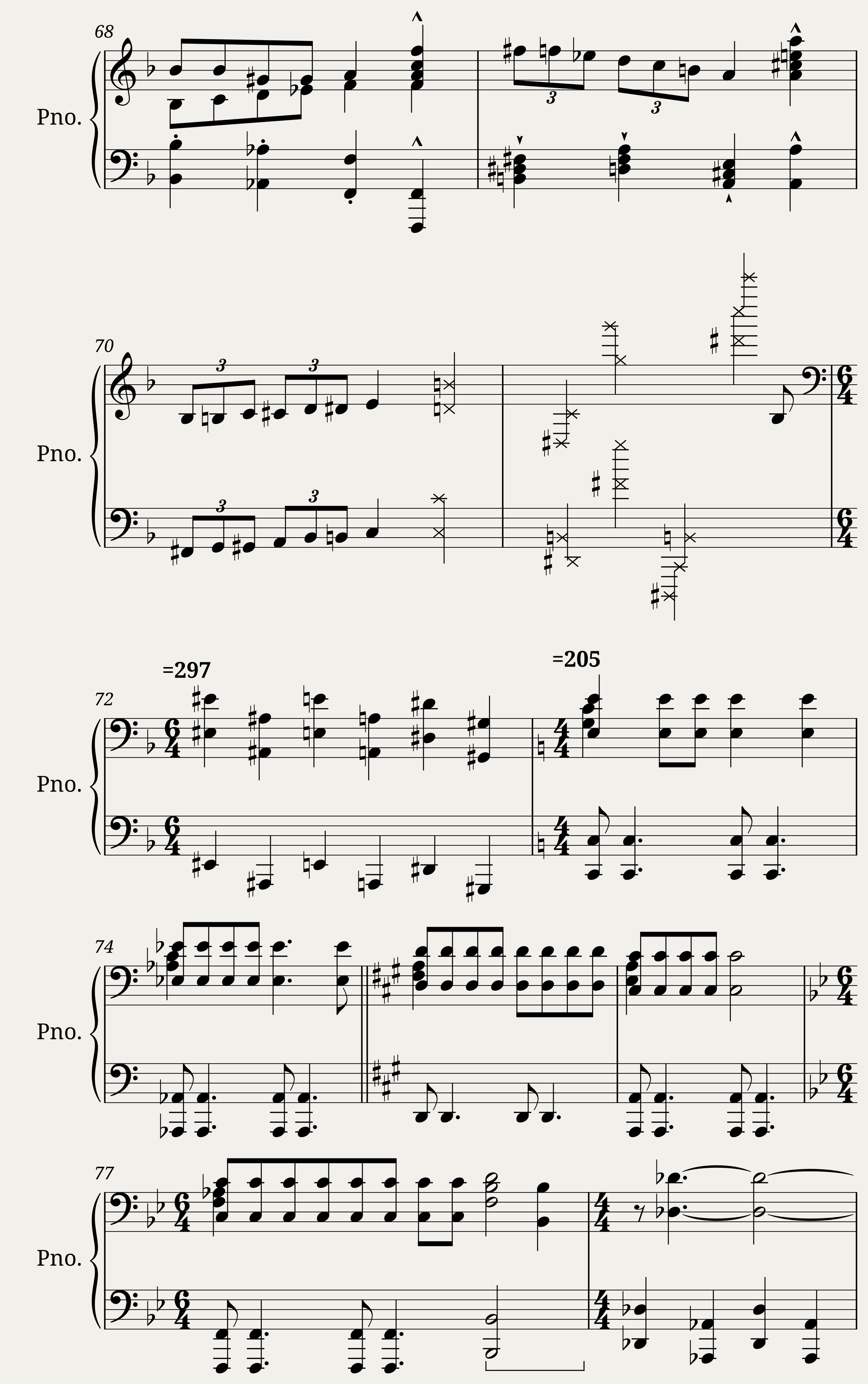 Cardiacs - Tarred and Feathered (for solo piano) — 5/8