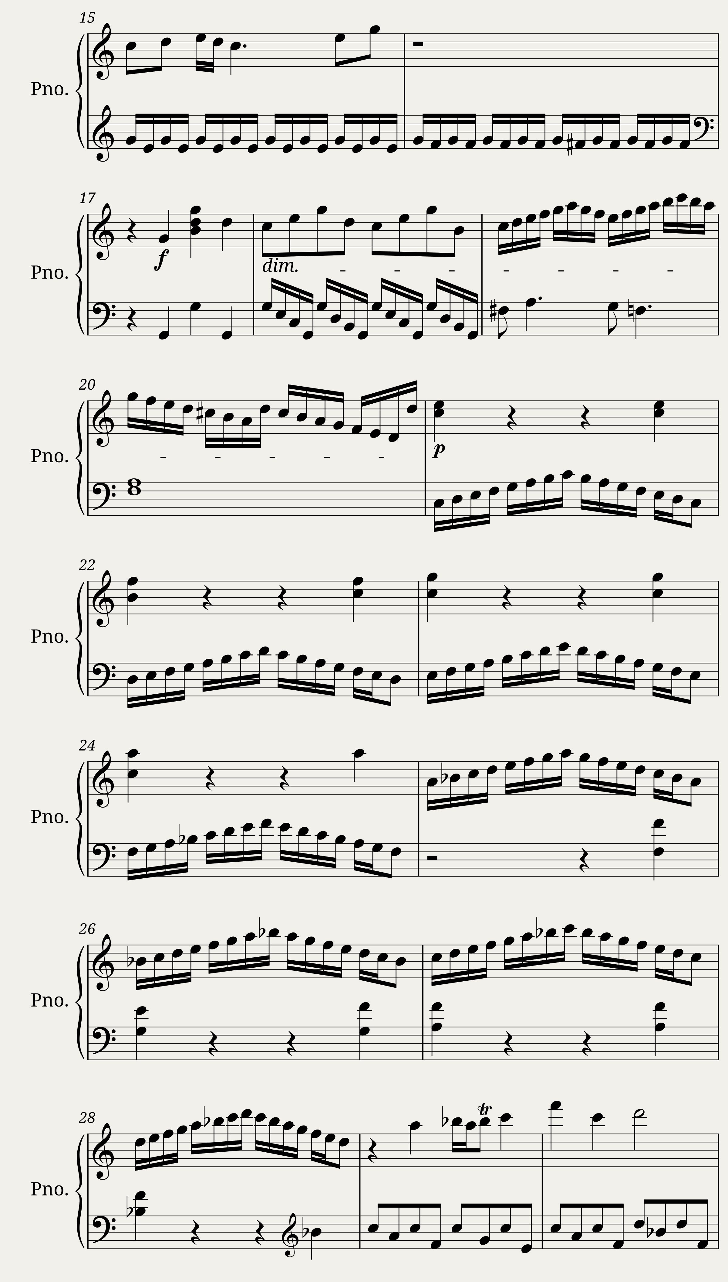 Mozart Piano Sonata no.16 1st movement Retrograde — 2/4