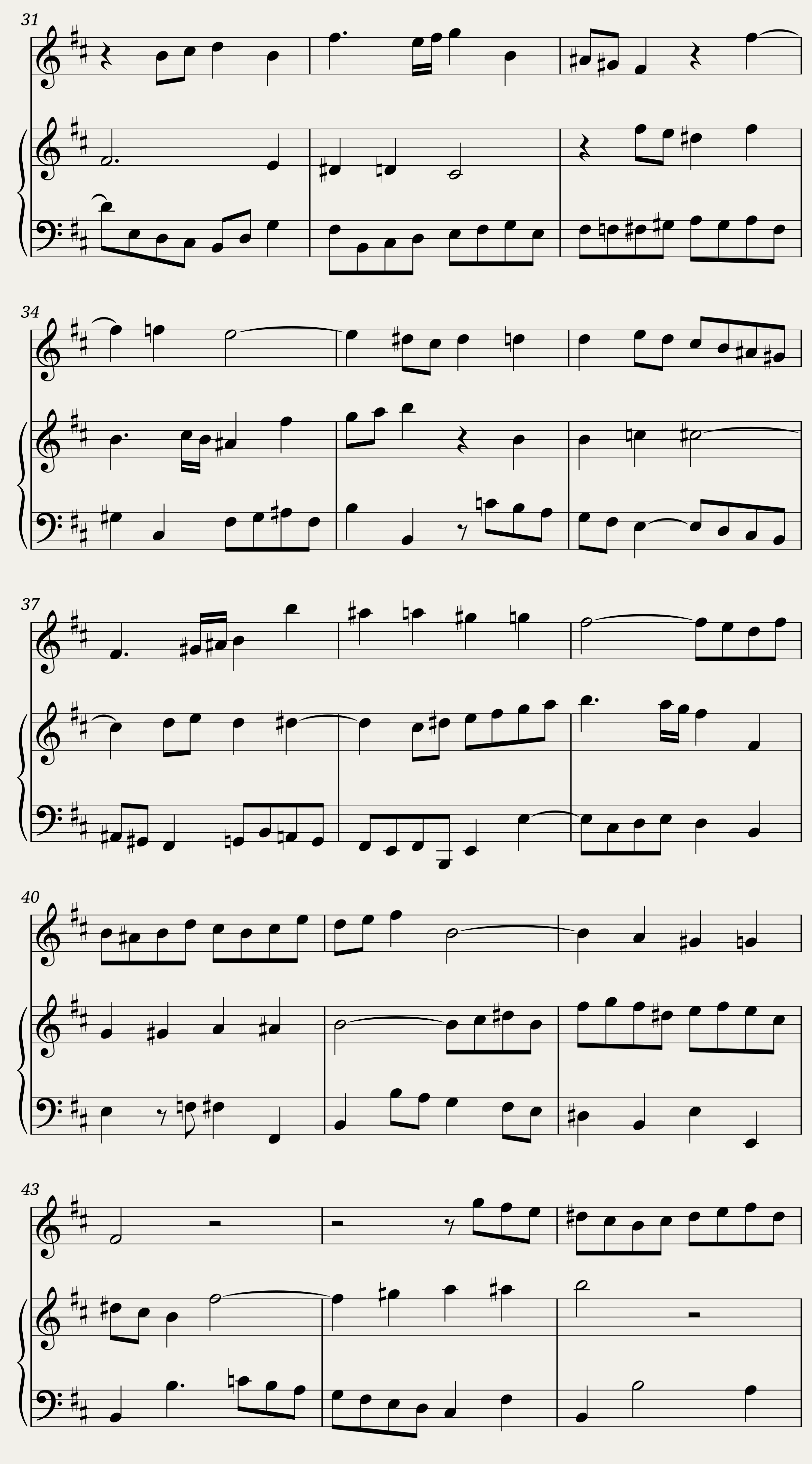 BWV 1079 Musical Offering Canon perpetuus per giusti intervalli (A = 415 Hz) — 3/4