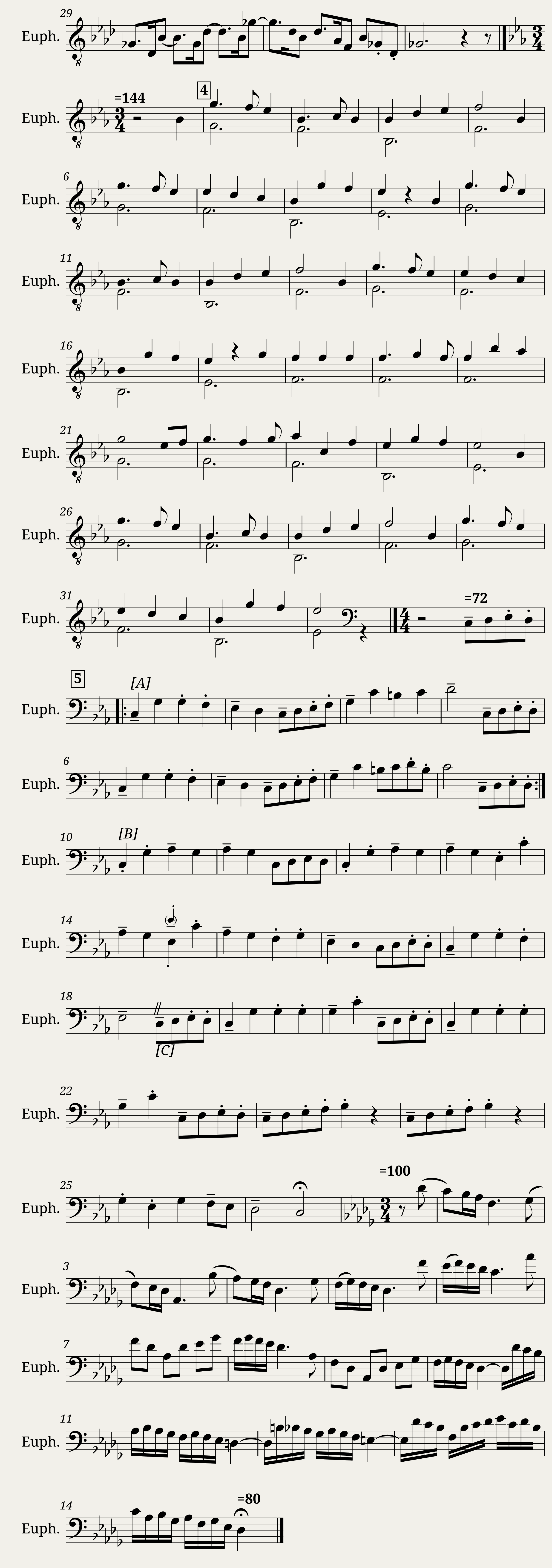 Six Solos for Euphonium — 4/4