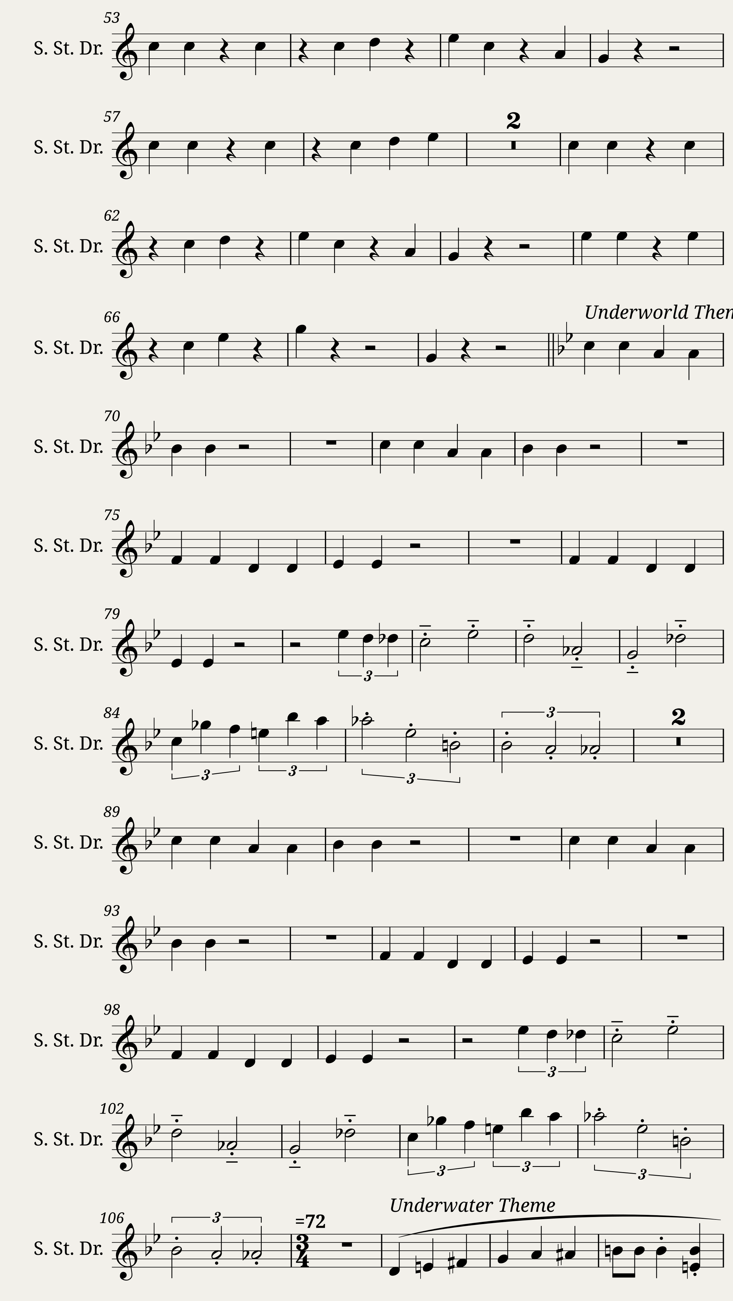 Super Mario Bros Medley - Soprano Steel Drum — 2/4