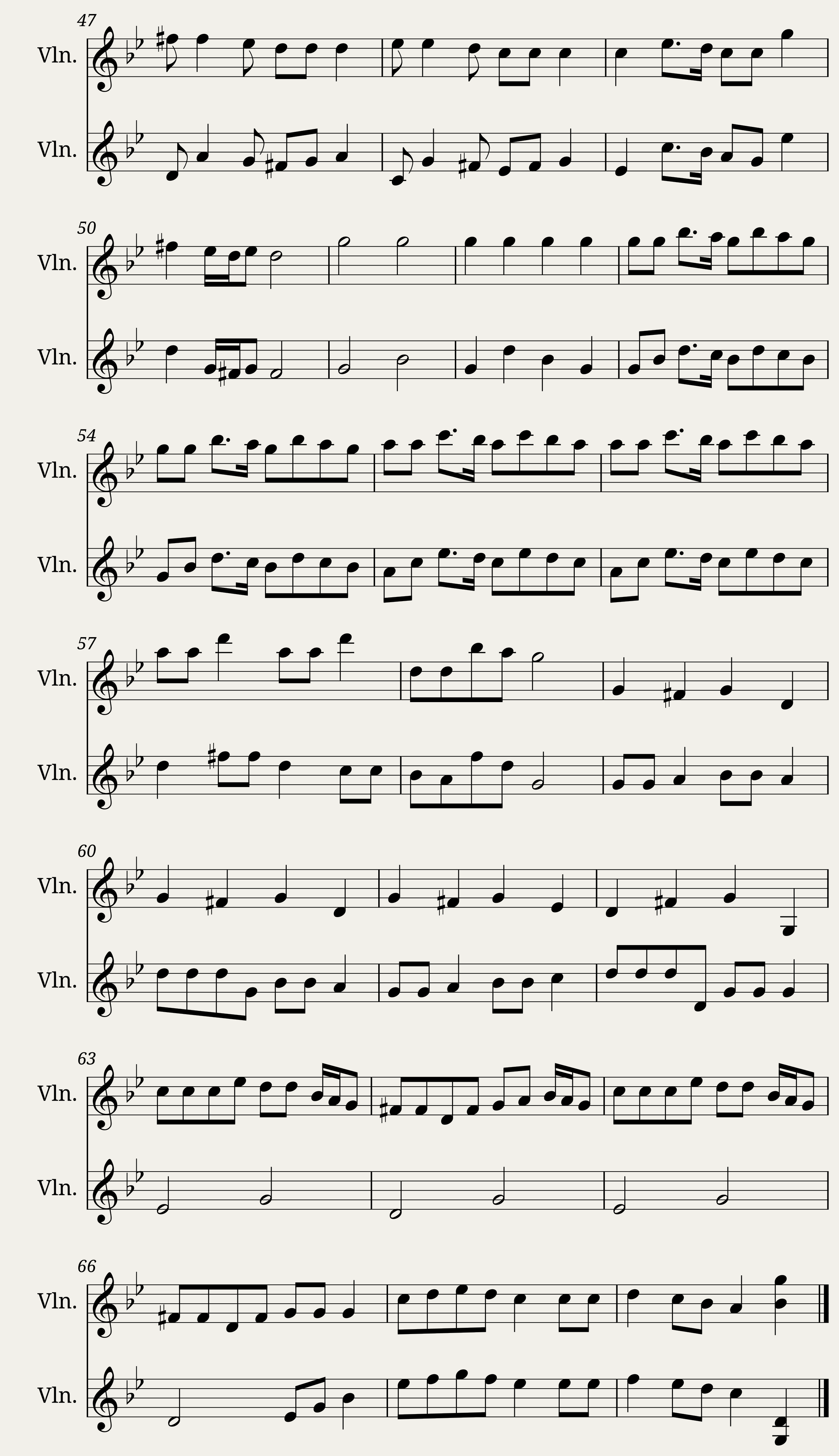 Chanukah Medley for 2 Violins — 3/3