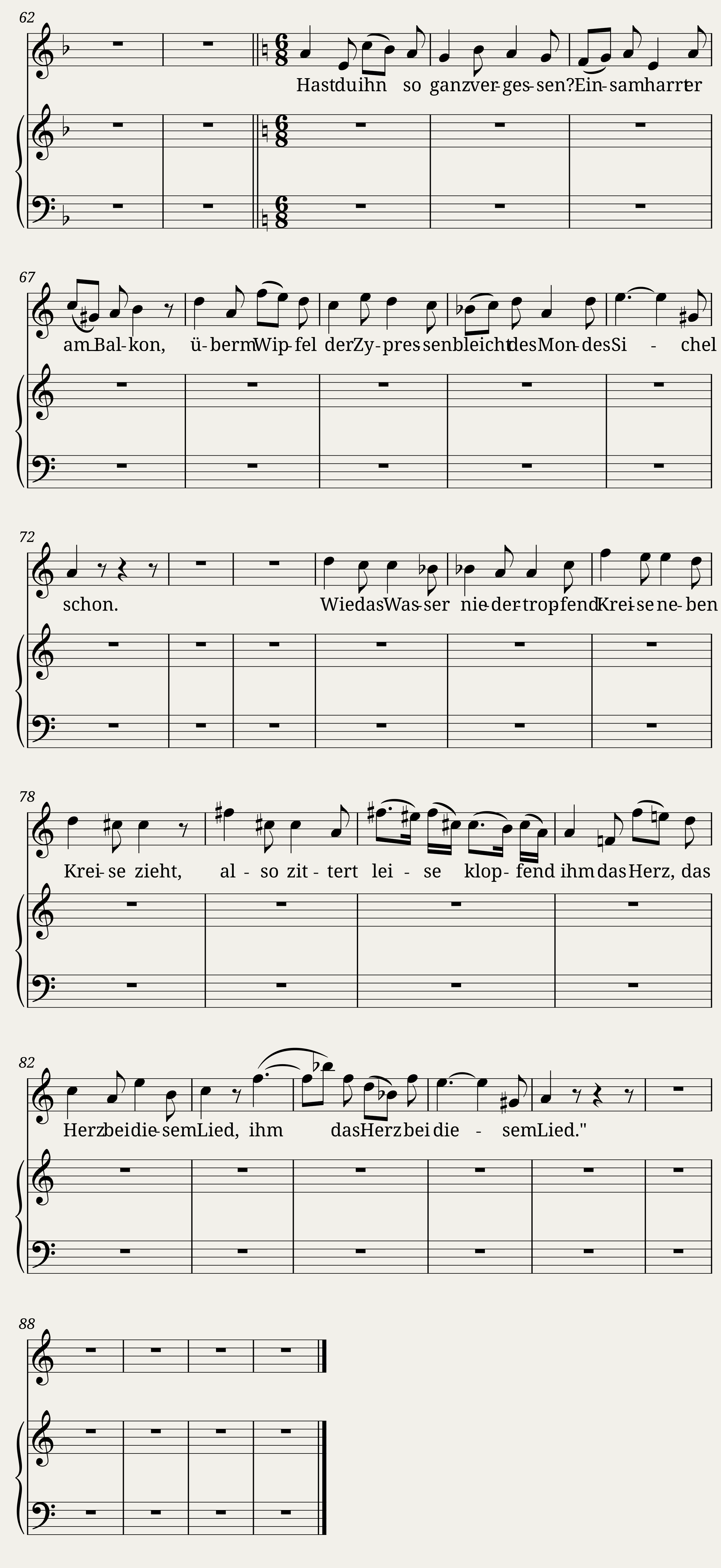 Brahms Johannes - 8 Lieder und Gesänge Op.58 No.8 - Serenade — 4/4