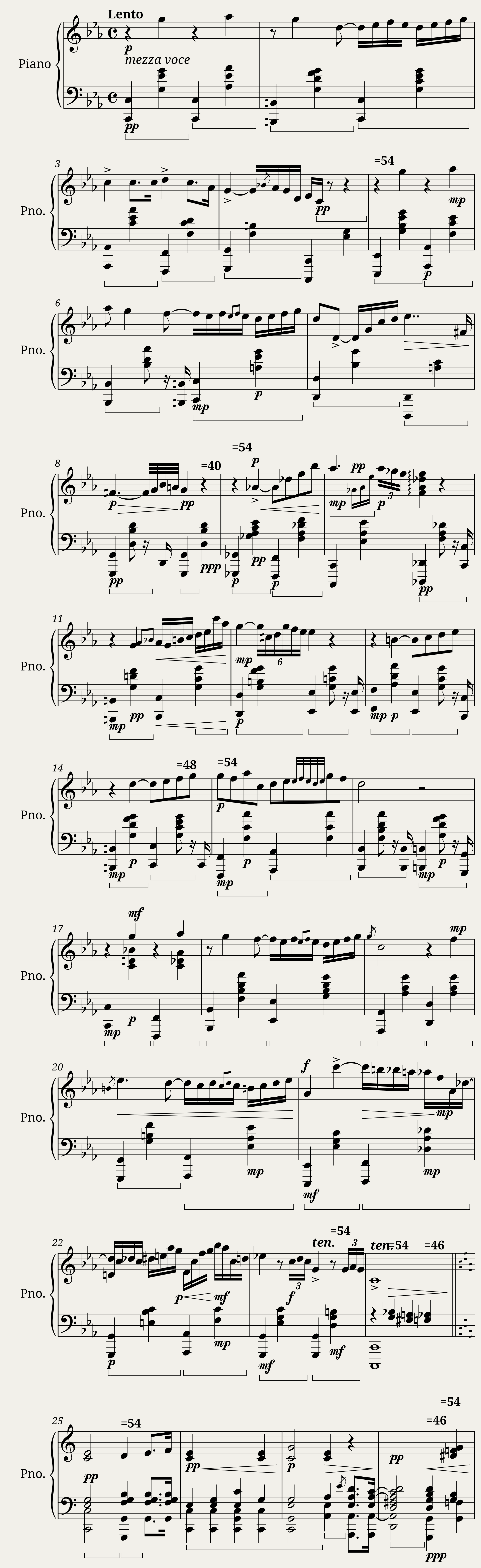 Chopin Nocturne in C Minor (piano solo) — 1/6
