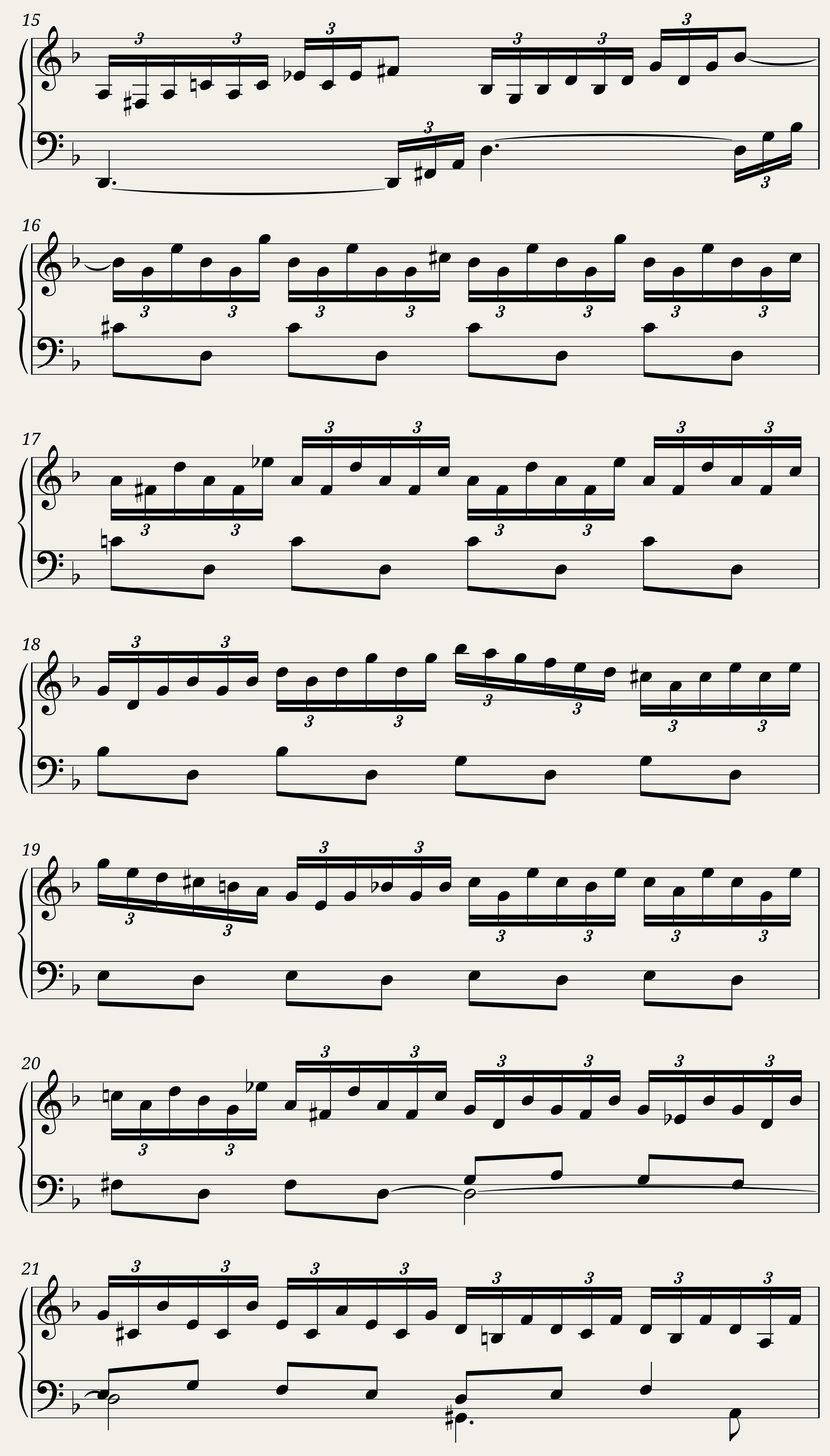 BWV 850: The Well-tempered Clavier Book I - V (A = 415 Hz) - Hapsichord sound — 3/4