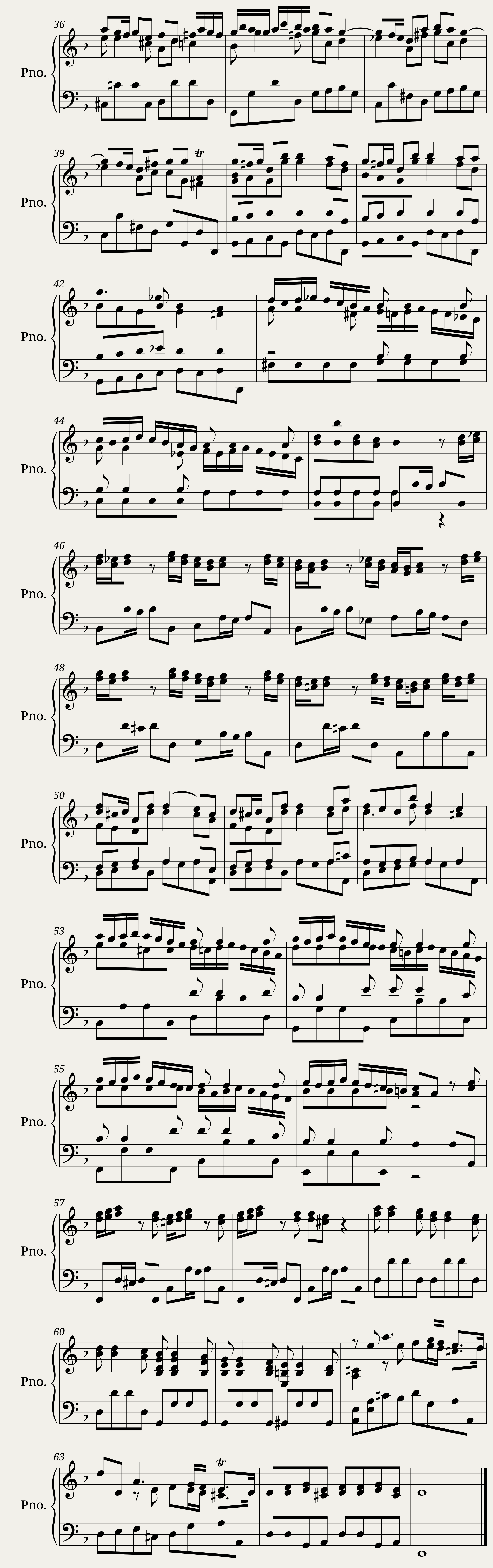 Vivaldi Concerto for Two Oboes (RV 535) II. Allegro Piano Transcription — 3/3