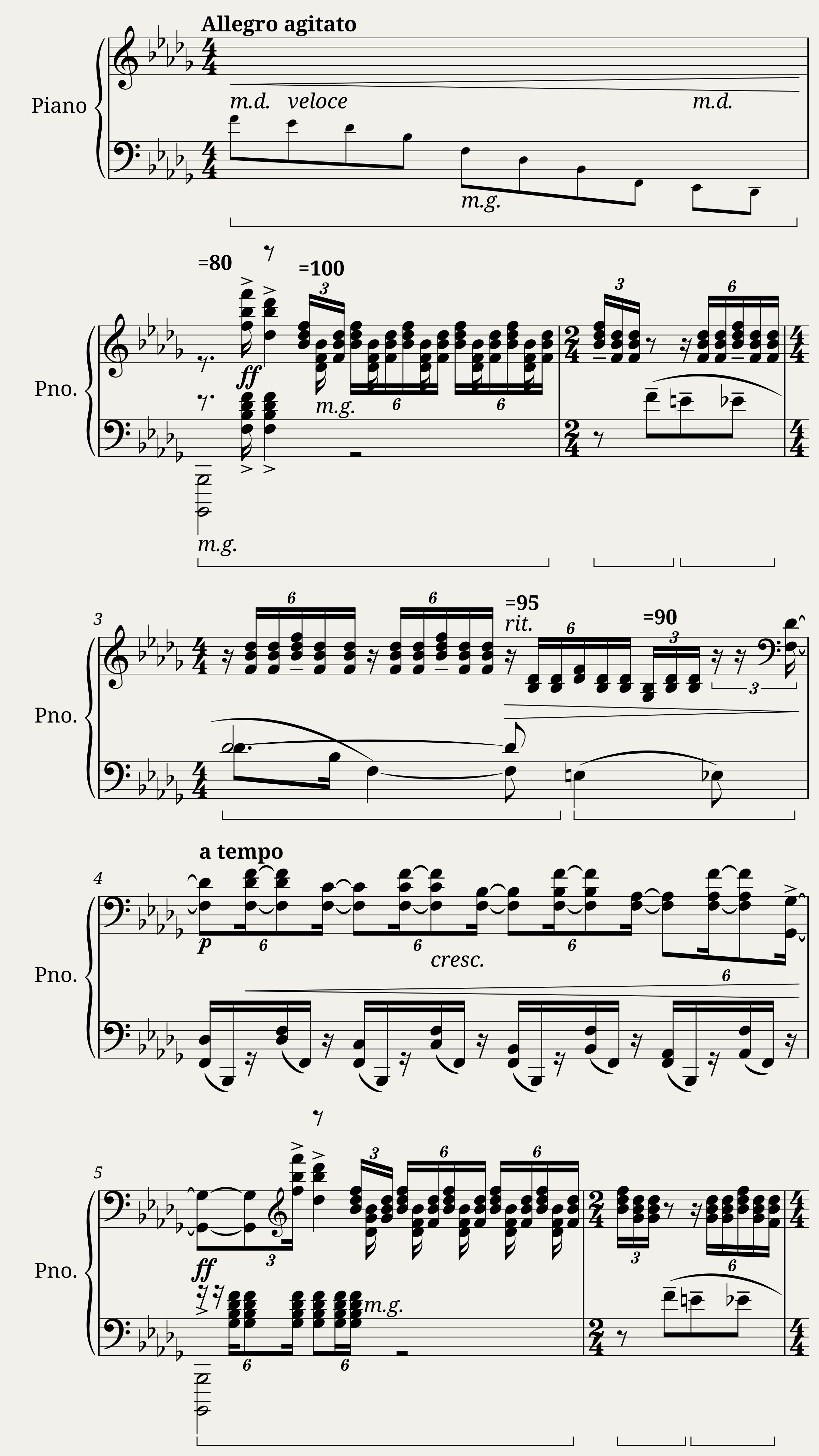 Rachmaninoff - Piano Sonata no. 2 1st Movement — 1/20