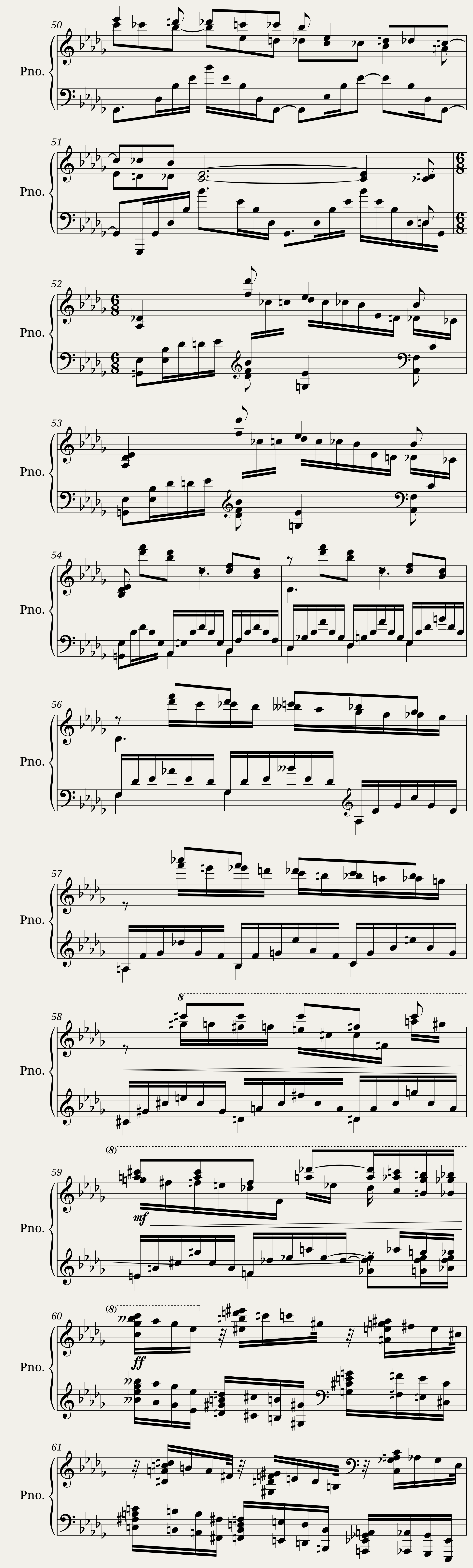 Rachmaninoff - Piano Sonata no. 2 1st Movement — 8/20