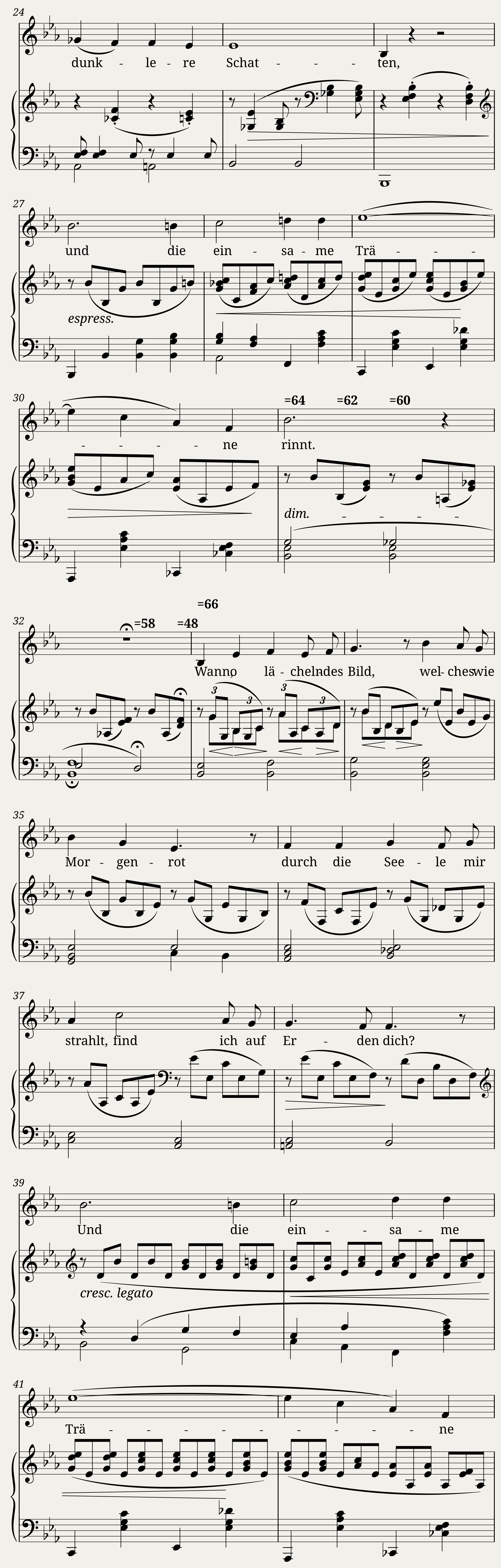 Brahms Johannes - 4 Songs Op.43 No.2 - Die Mainacht — 2/3