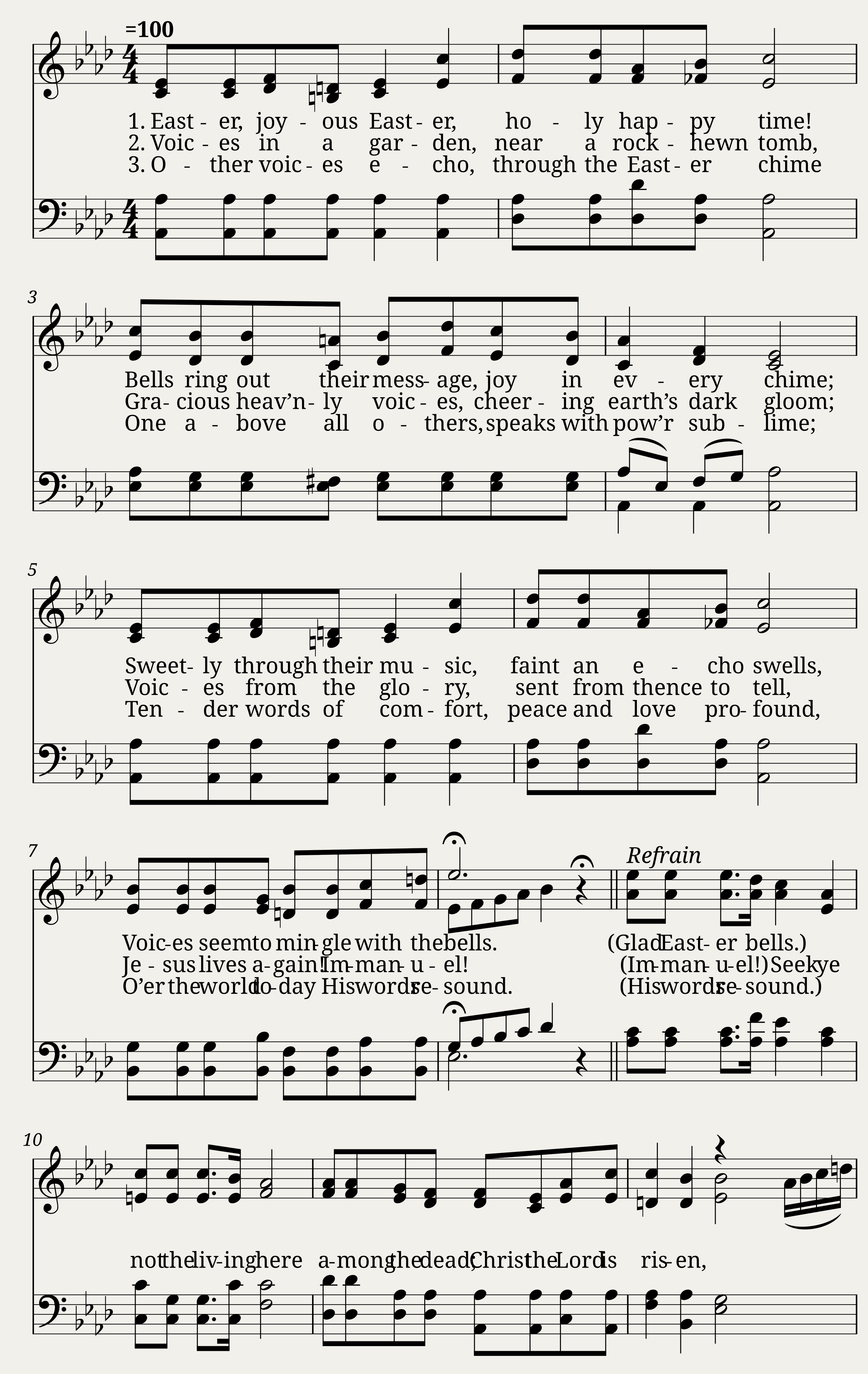 Easter joyous easter - Carl H. Lowden — 1/2
